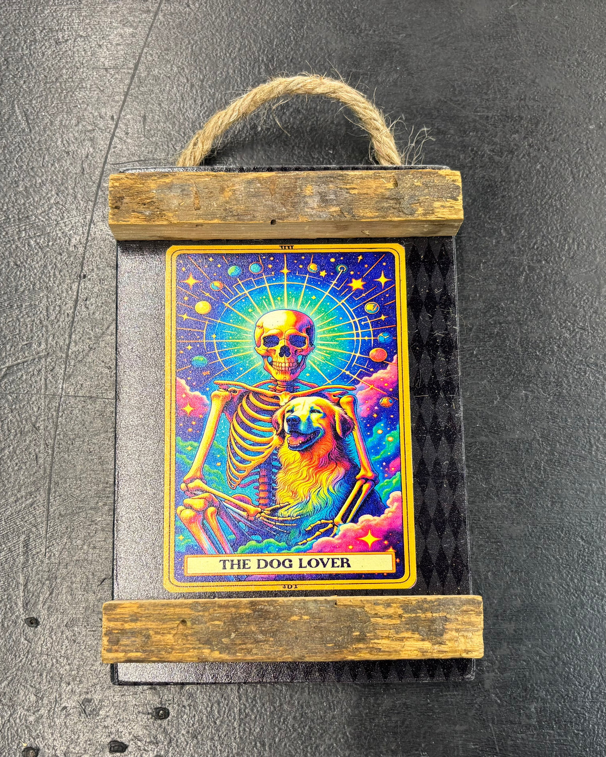 The Dog Lover Tarot - Wood Sign