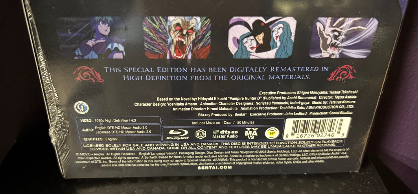 Vampire Hunter D (1985) - Blu-ray - new