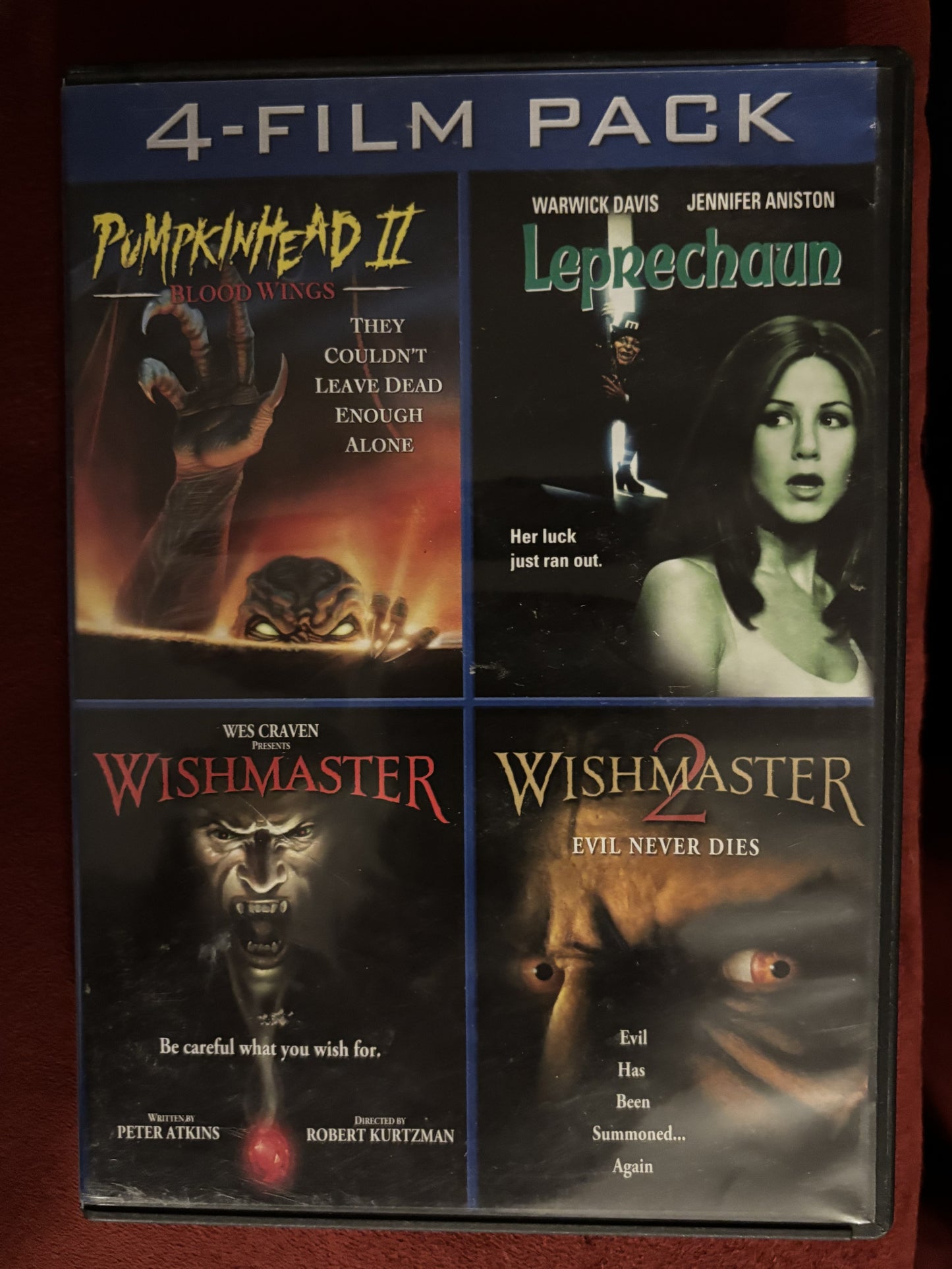 4 Film Pack - Pumpkin - Leprechaun - Wish... - DVD - used