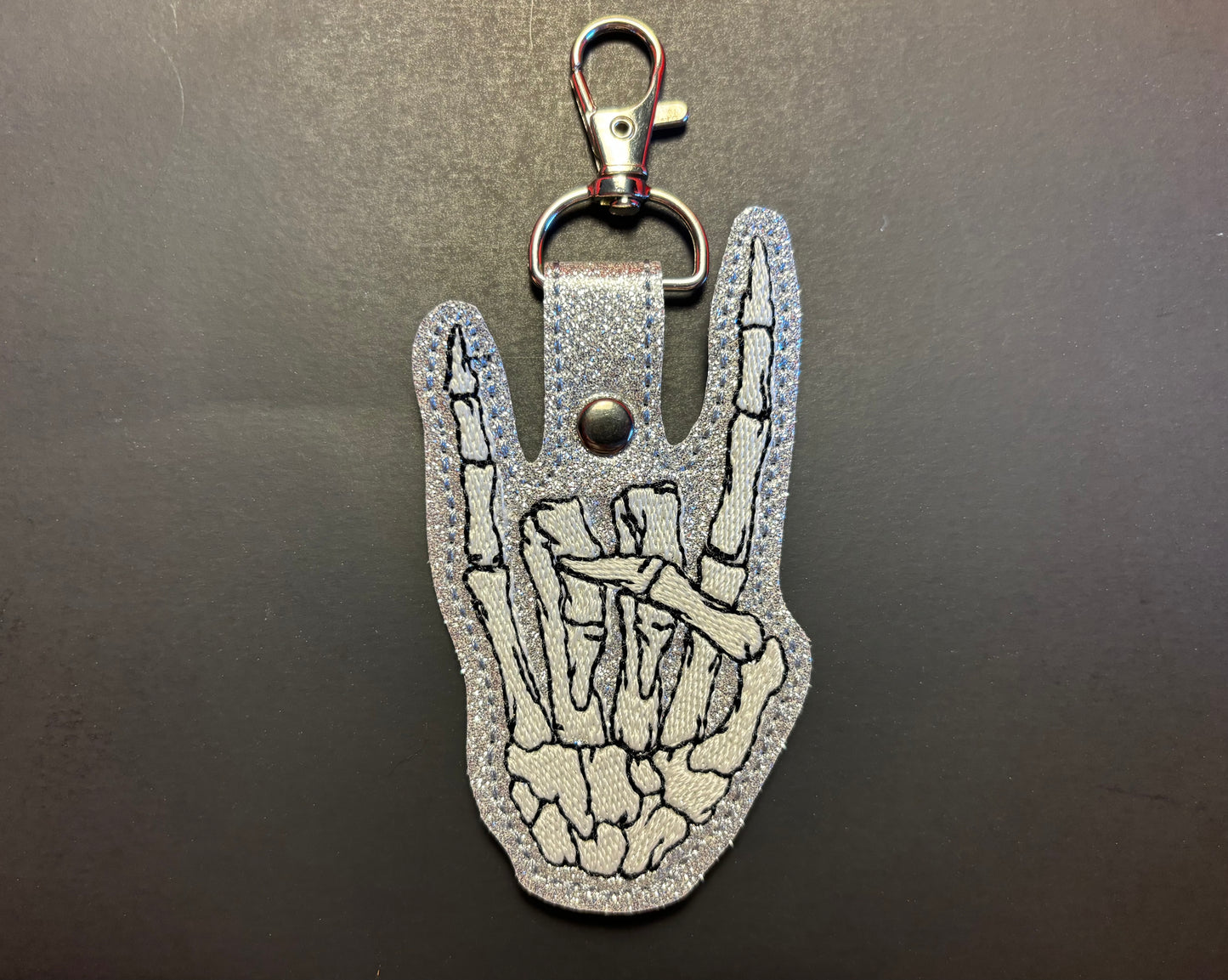 Stitched Skeleton Devil Horn Hand