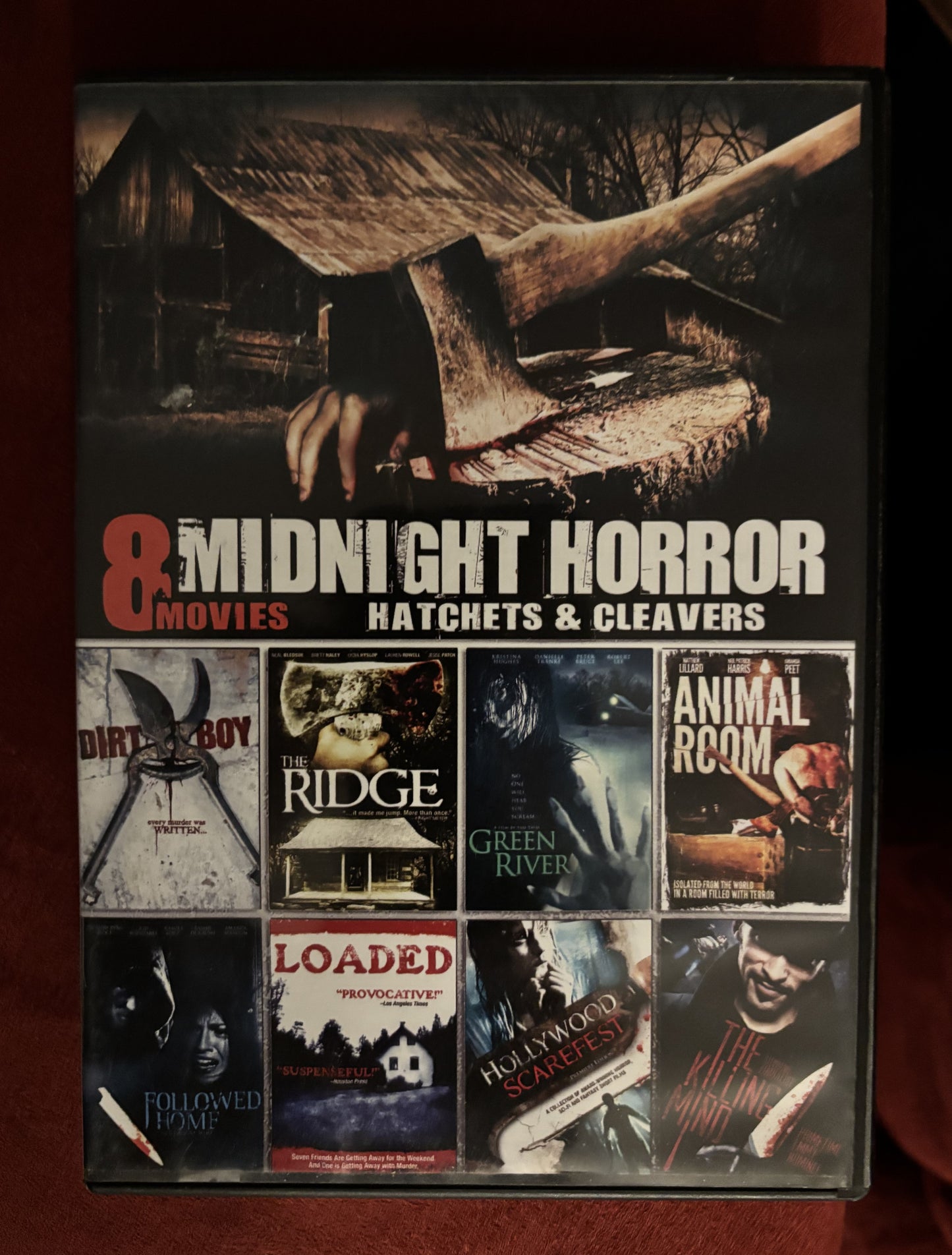 8 Midnight Horror Movies Hatchets & Cleavers - DVD - used