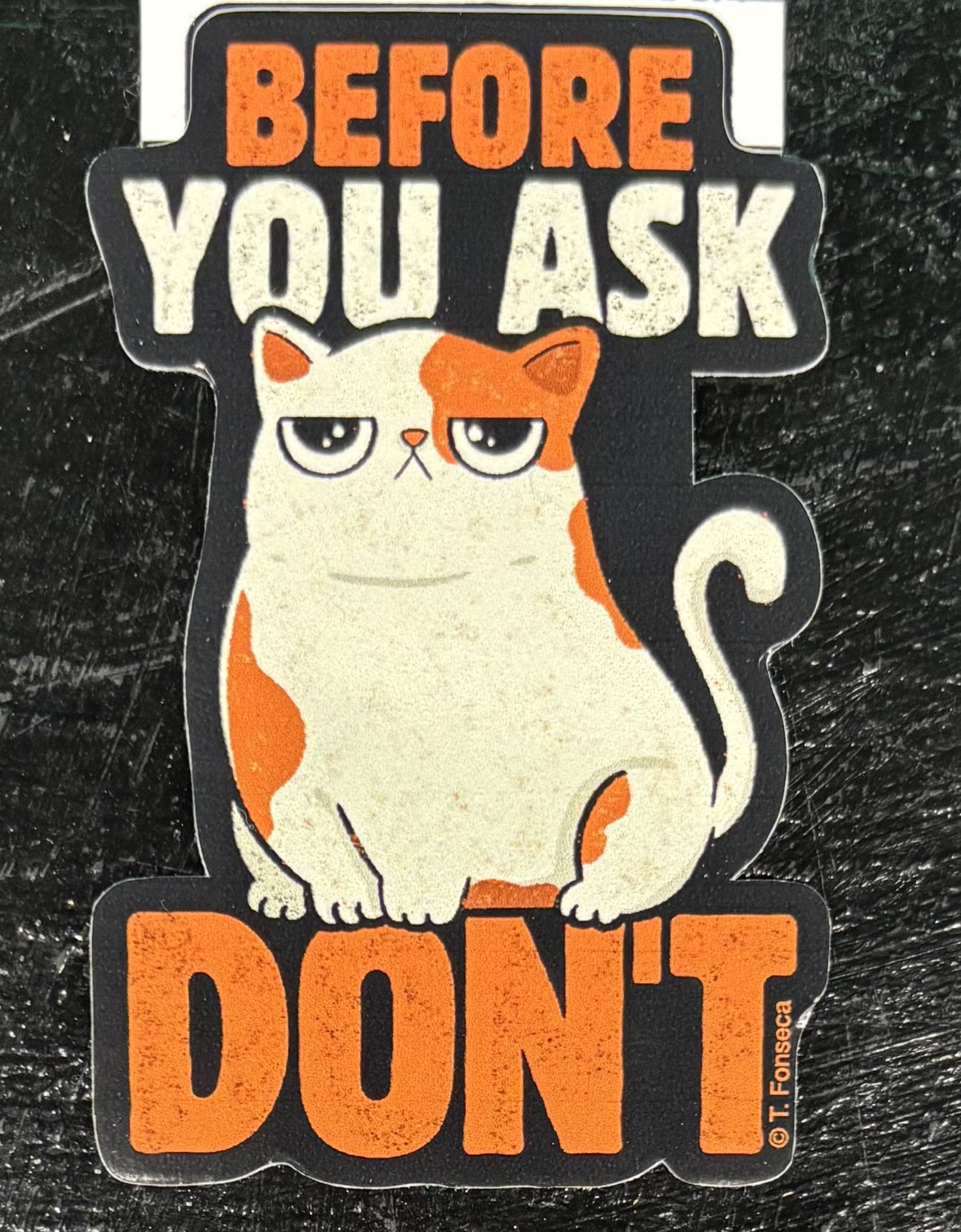 Before You Ask, Don't - sticker