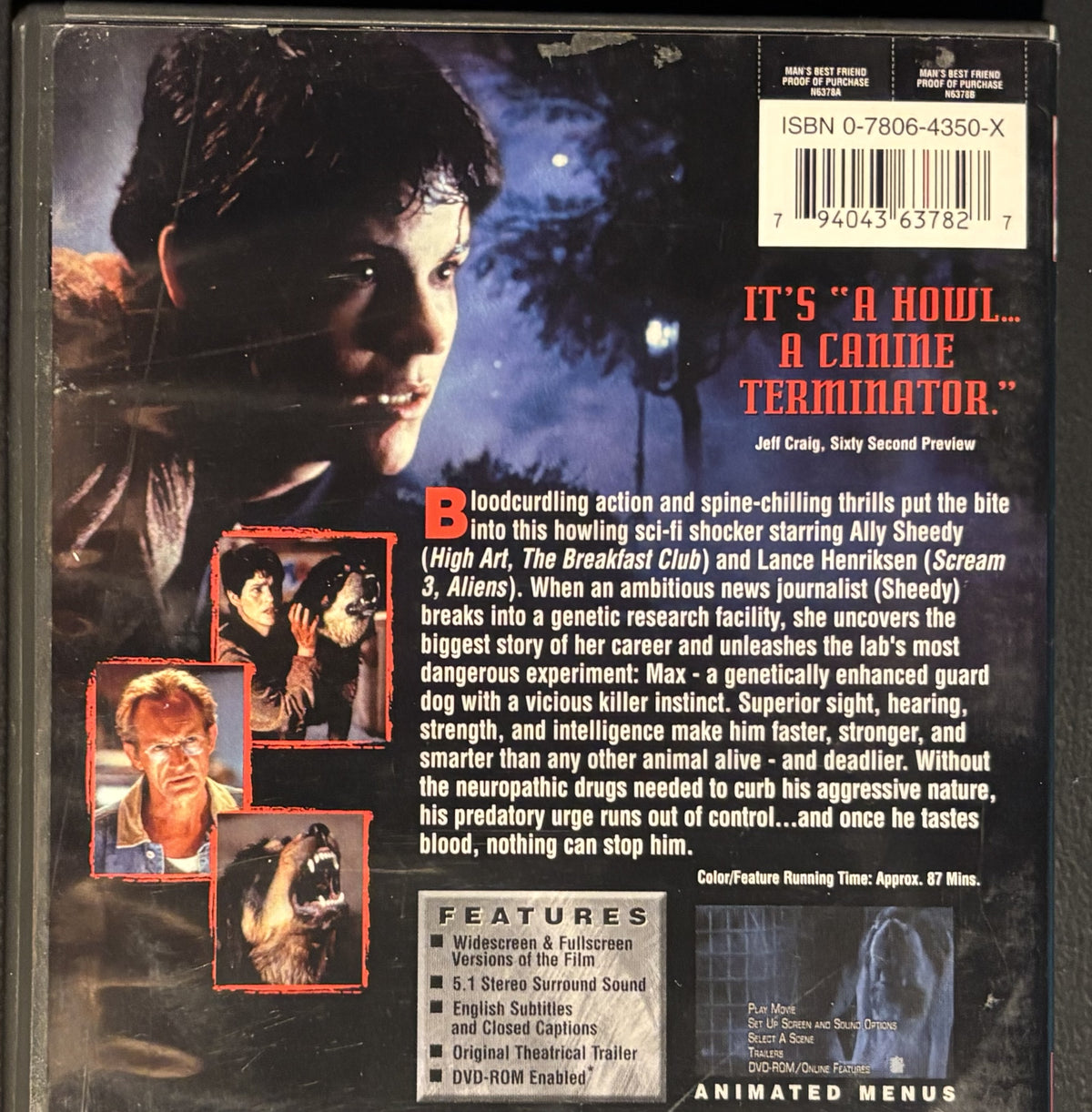 Man's Best Friend (1993) - DVD - used