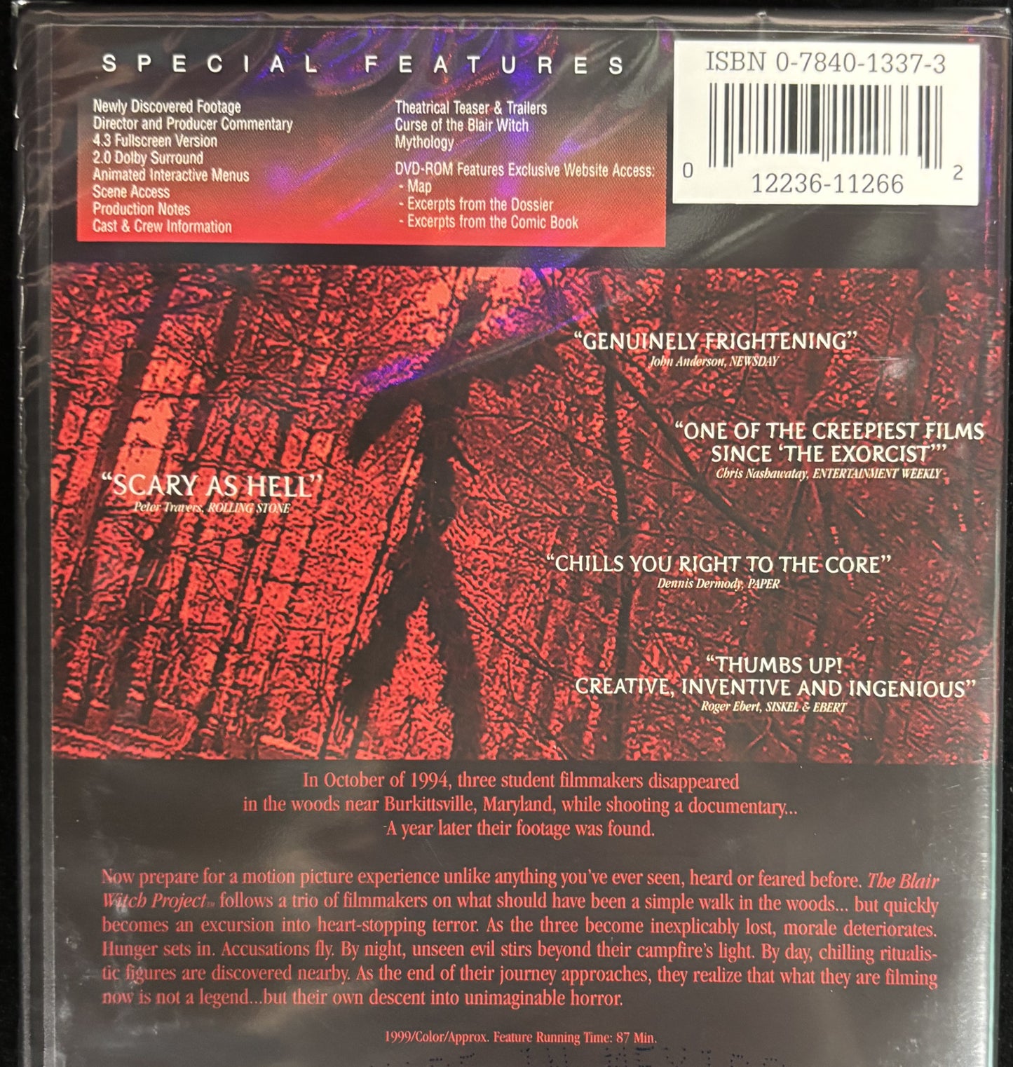 The Blair Witch Project (1999) - DVD - new