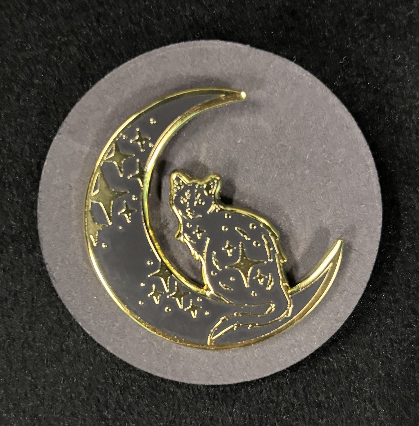 Cat on the Moon - pin