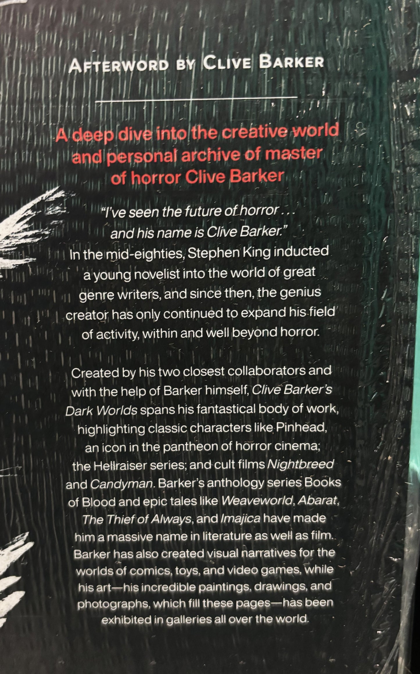 Clive Barker's Dark Worlds: the Art and History of Clive Barker