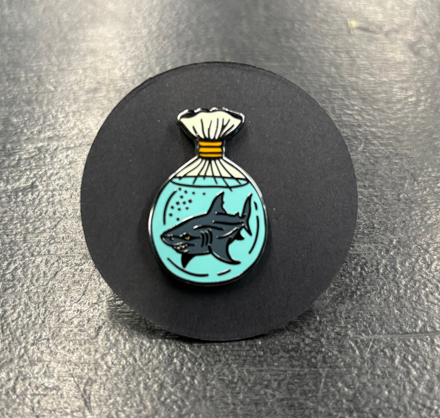 Pet Shark in Bag - Pin