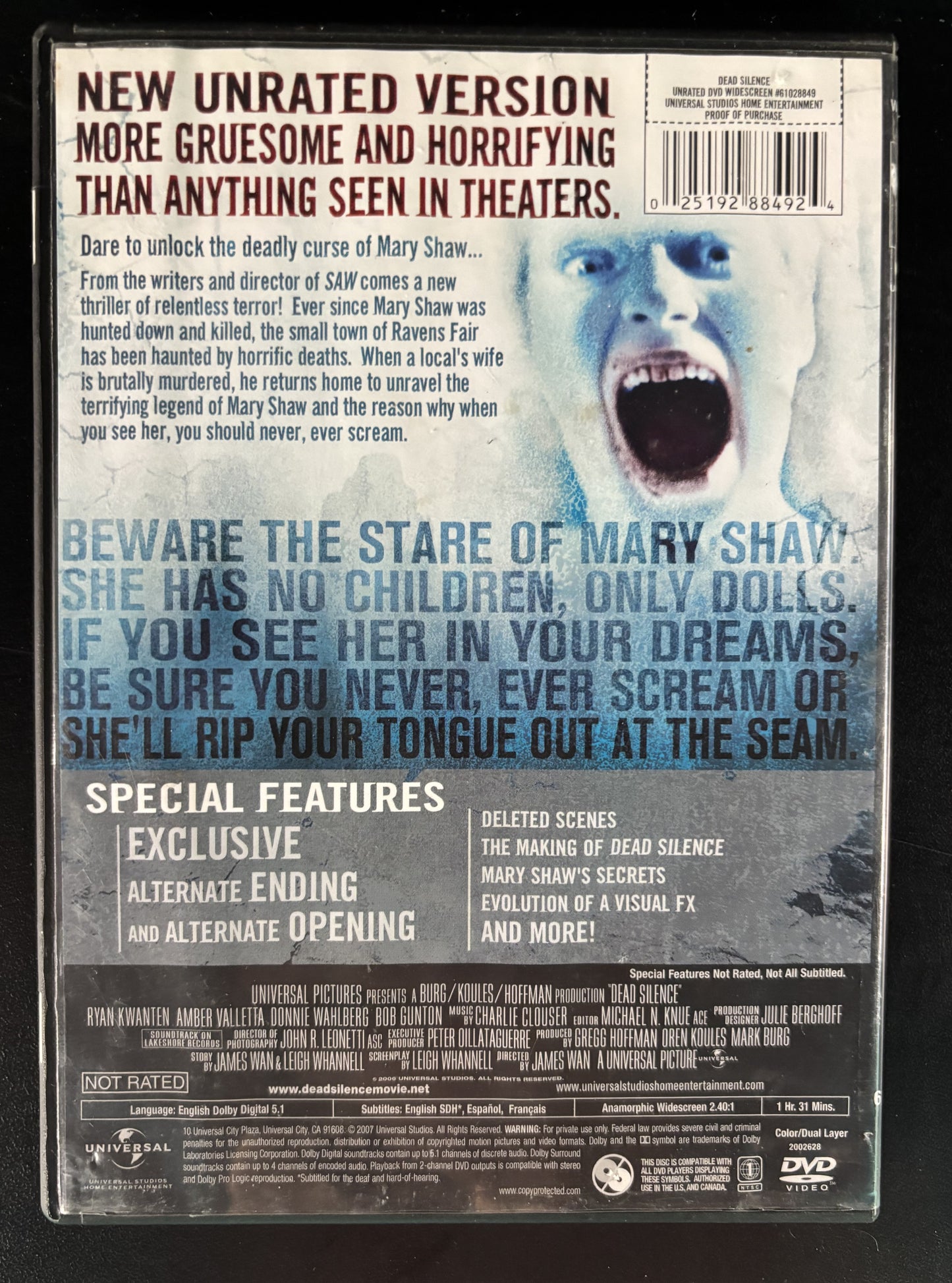 Dead Silence (2007) - DVD - used