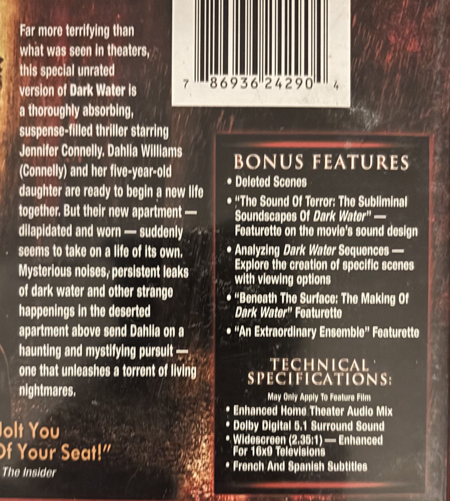 Dark Water (2005) - DVD - used