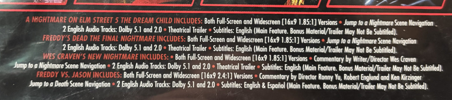 4 Film Collection; A Nightmare on Elm Street - DVD - used