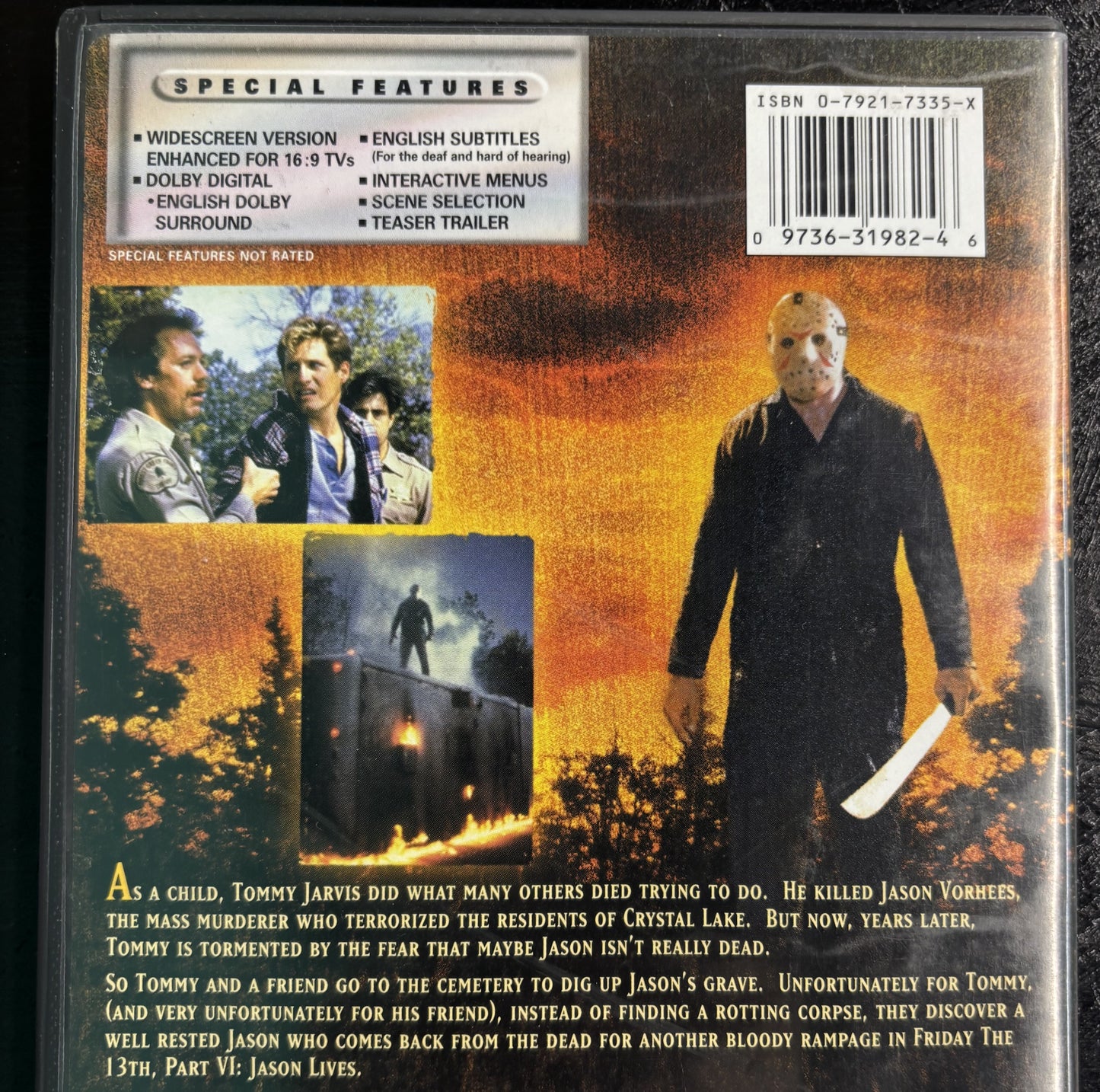 Friday the 13th Part VI: Jason Lives (1986) - DVD - used