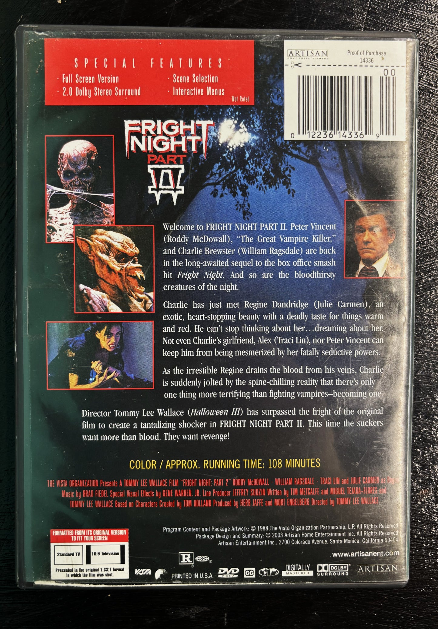 Fright Night 2 (1988) - DVD - used