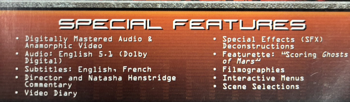 Ghosts of Mars (2001) - DVD - used