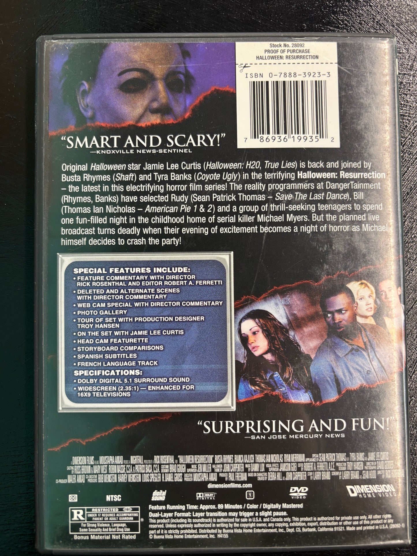 Halloween: Resurrection (2002) - DVD - used