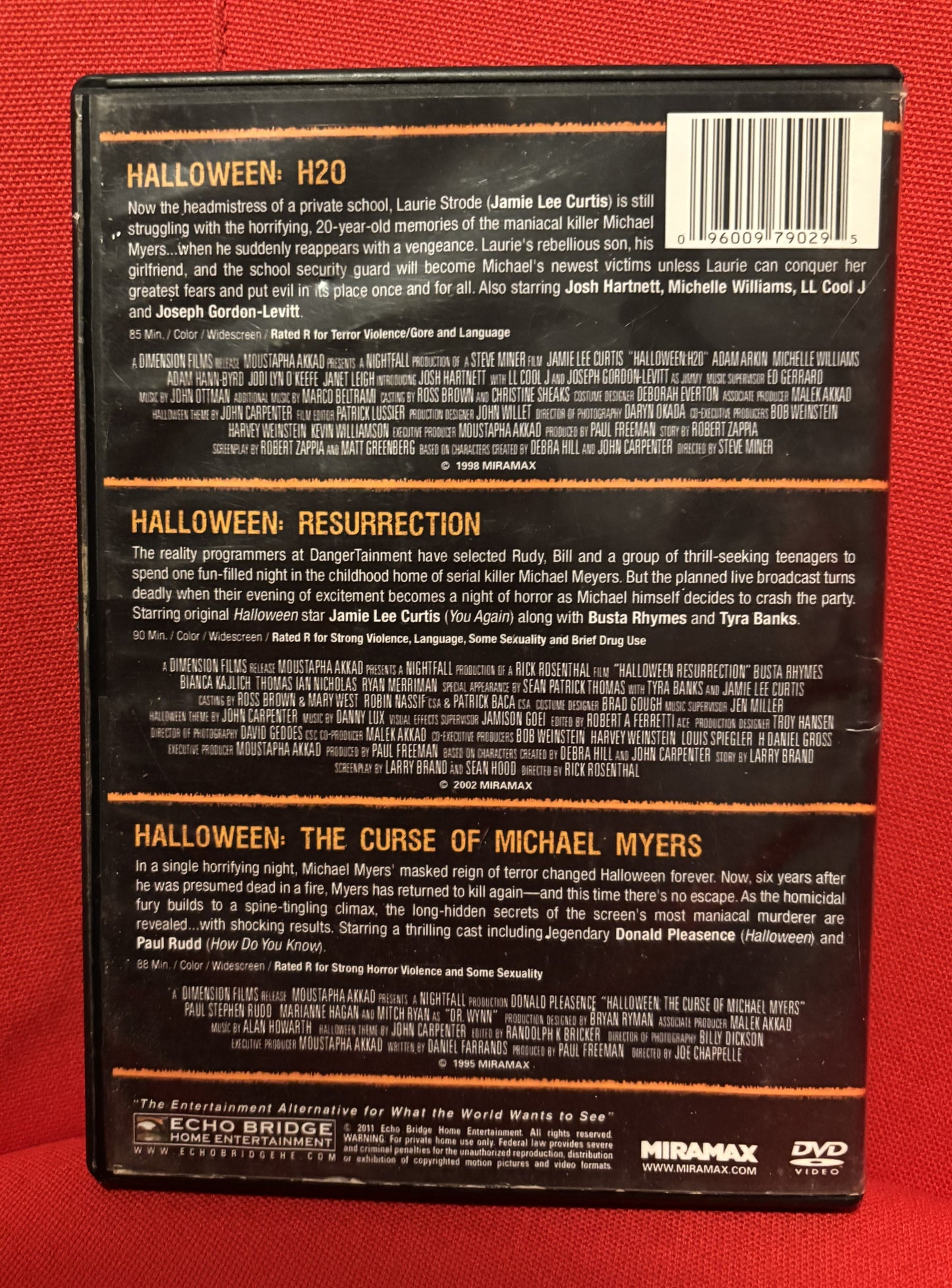 The Halloween Collection: 3 Film Set - DVD - used