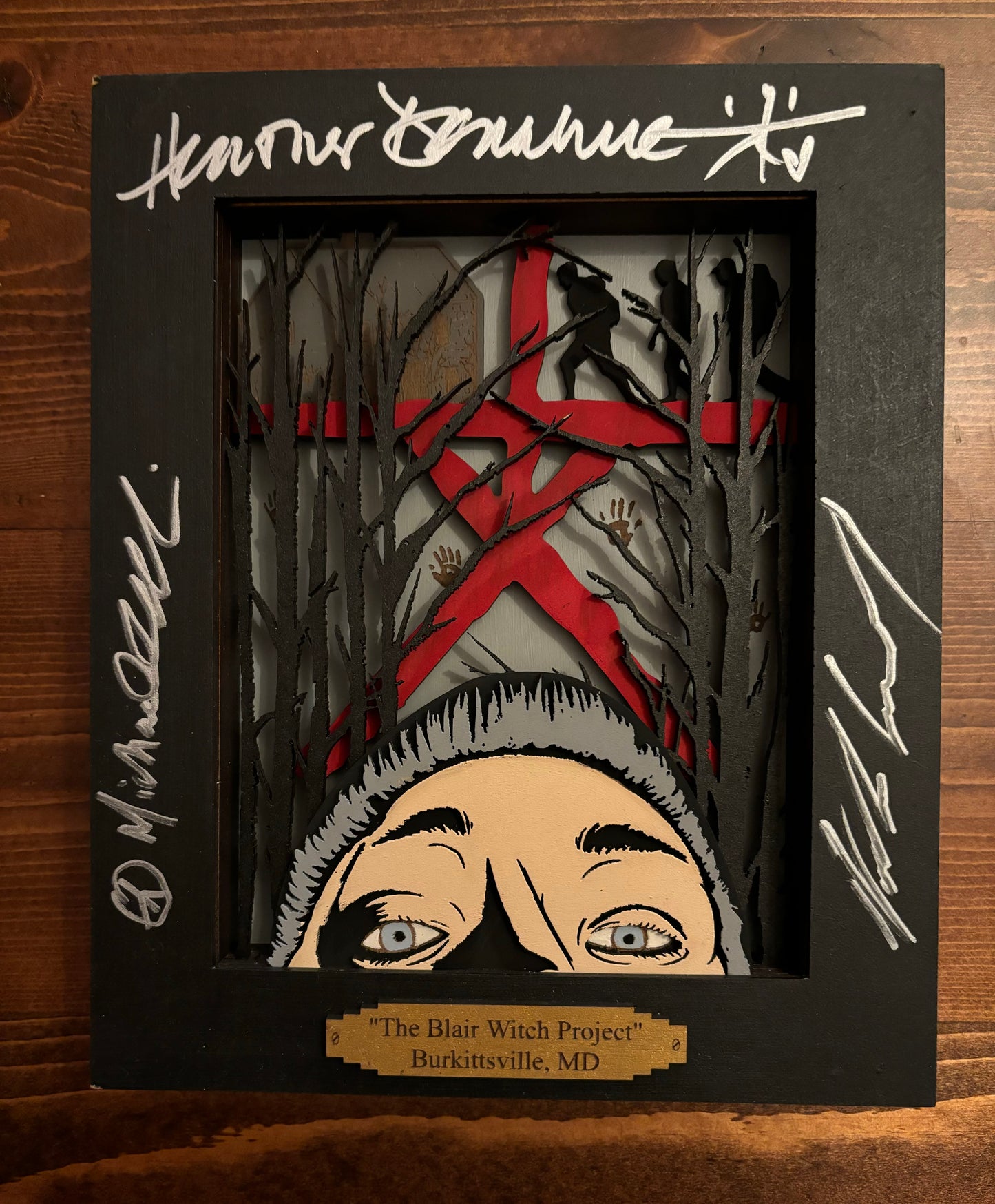 The Blair Witch Project (1999) - Wood Art - autographed
