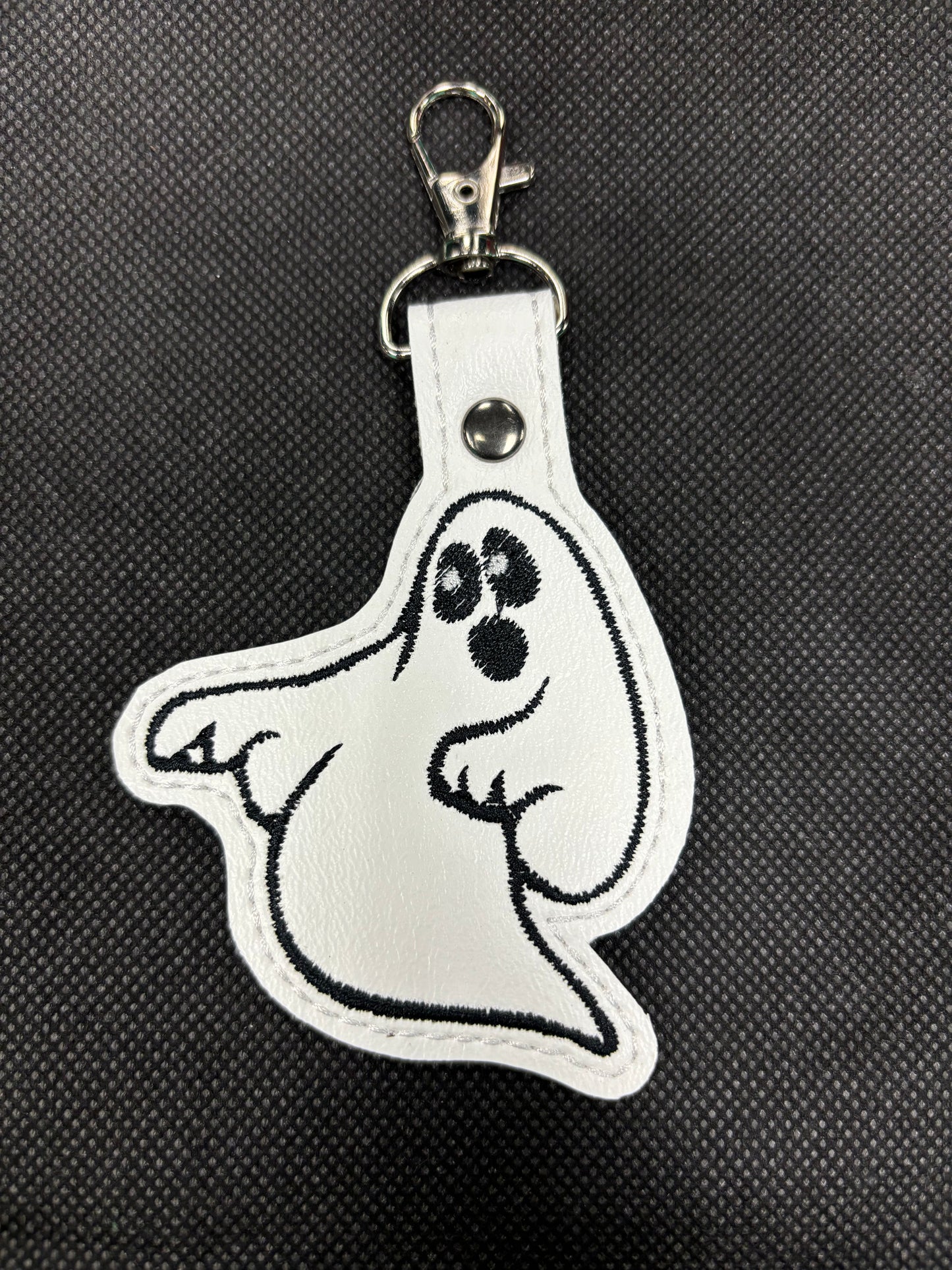 Stitched Spooky Ghost- Keychain