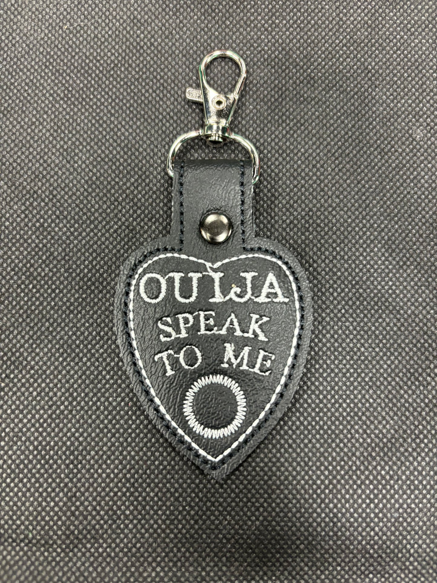 Stitched Ouija Planchette- Keychain