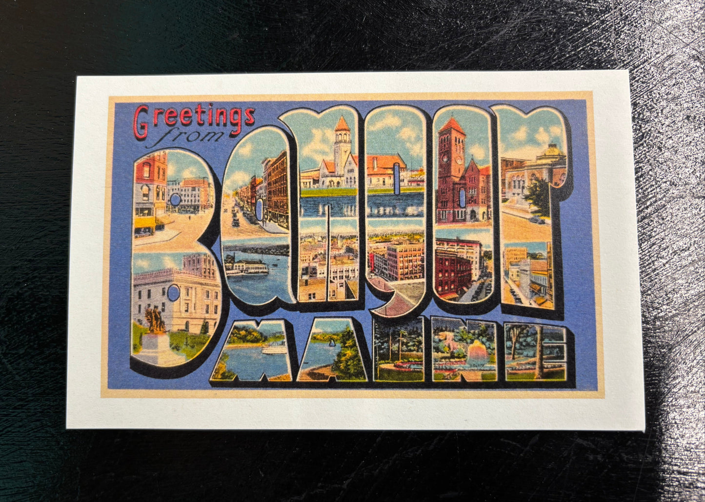 Blue Greetings From Bangor - Post