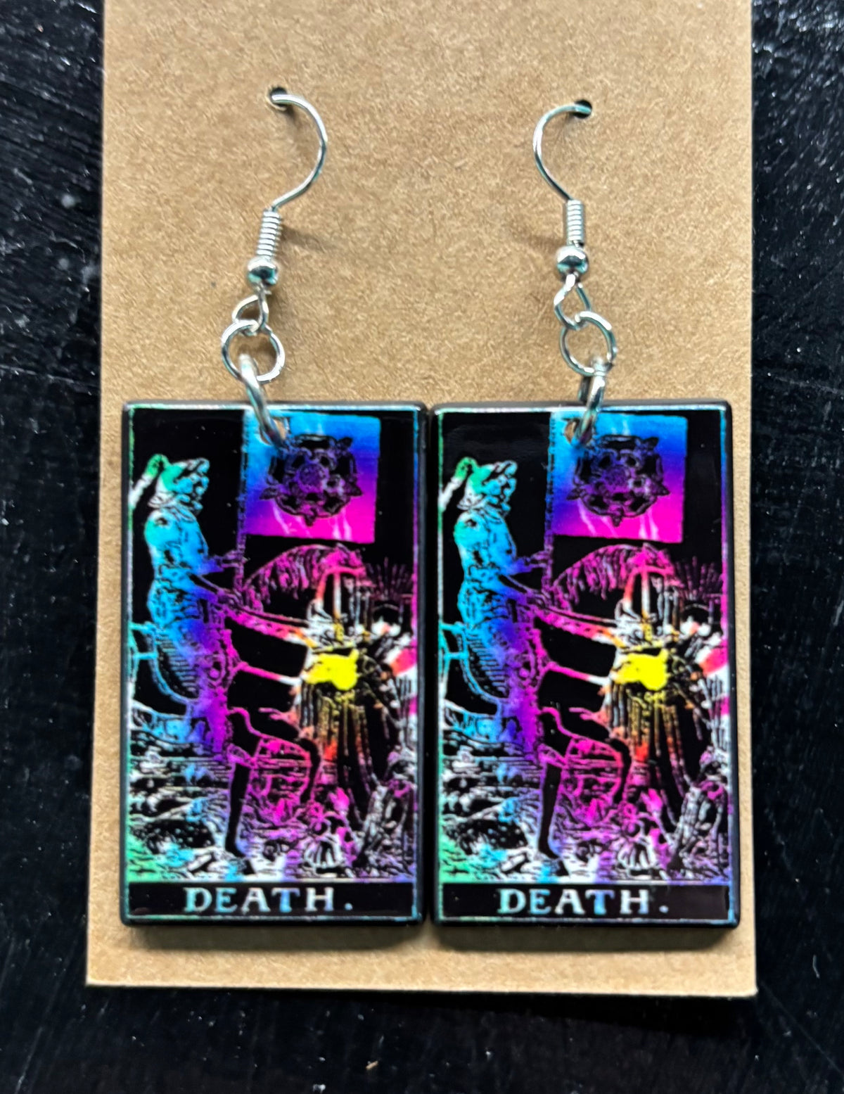 Tie Dye Tarot Card - Earrings