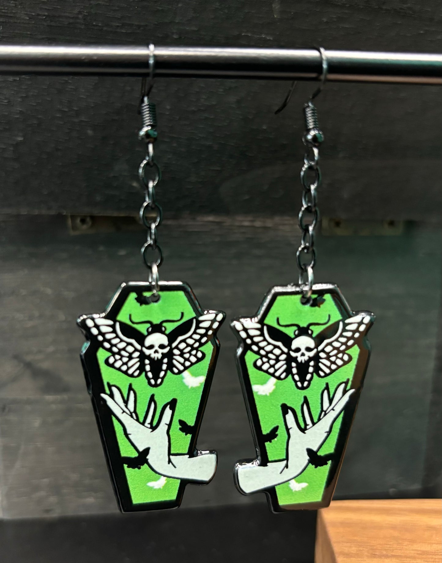 Moth Coffin - Earrings