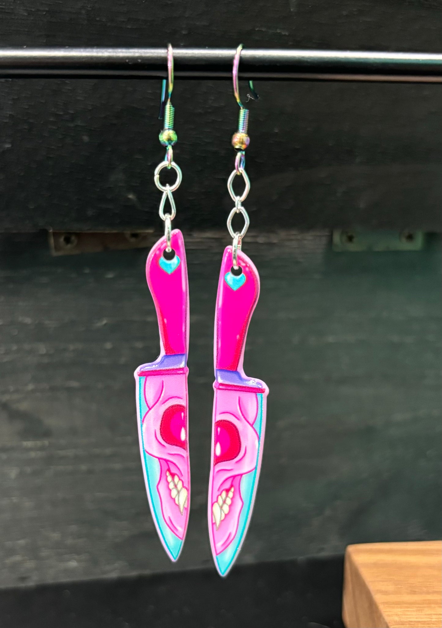 Pink Knife - Earrings
