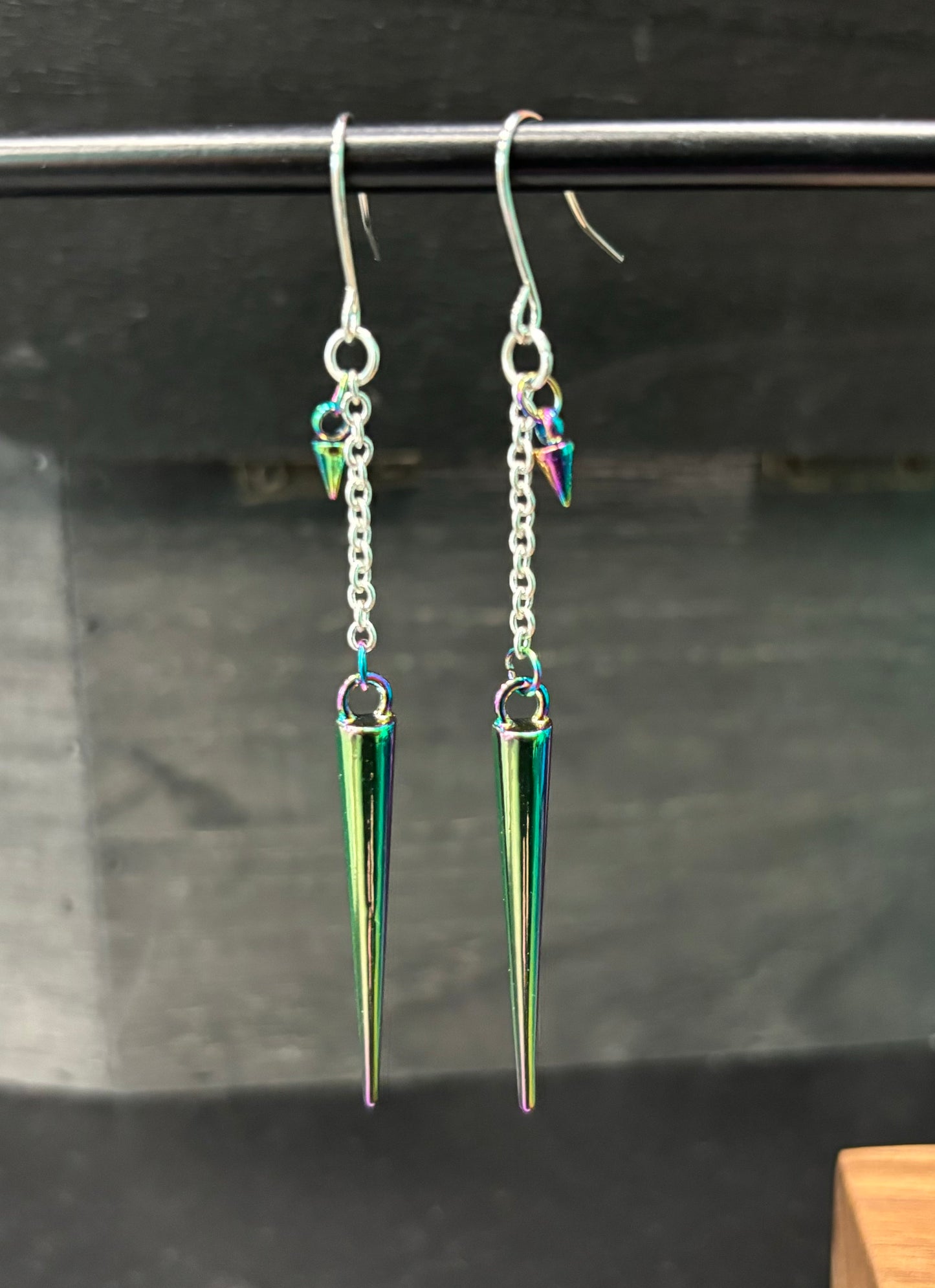 Rainbow Spikes - Earrings