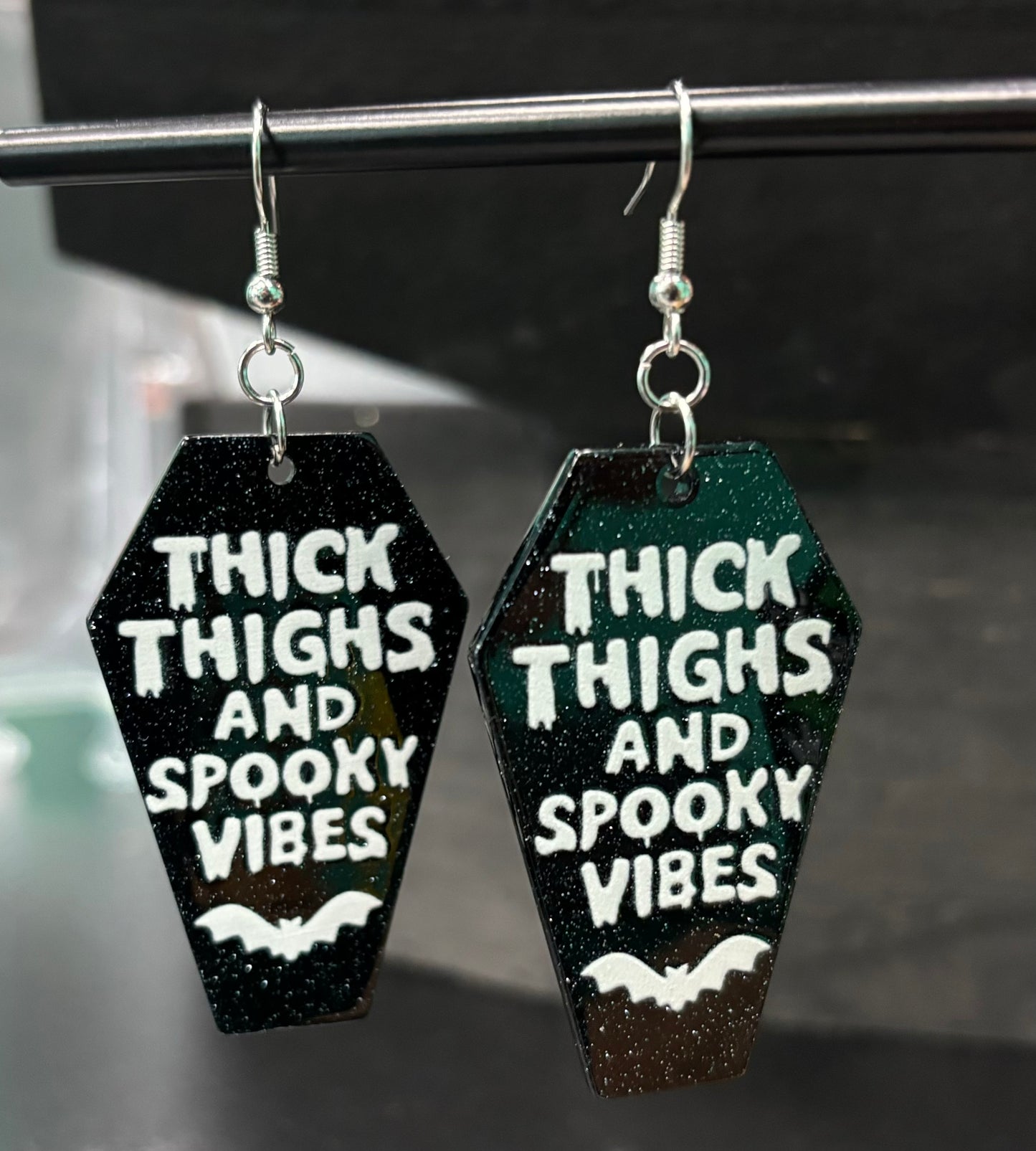 Thick Thighs Coffin - Earrings