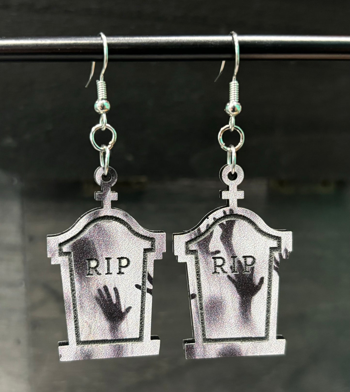 RIP Tombstone - Earrings