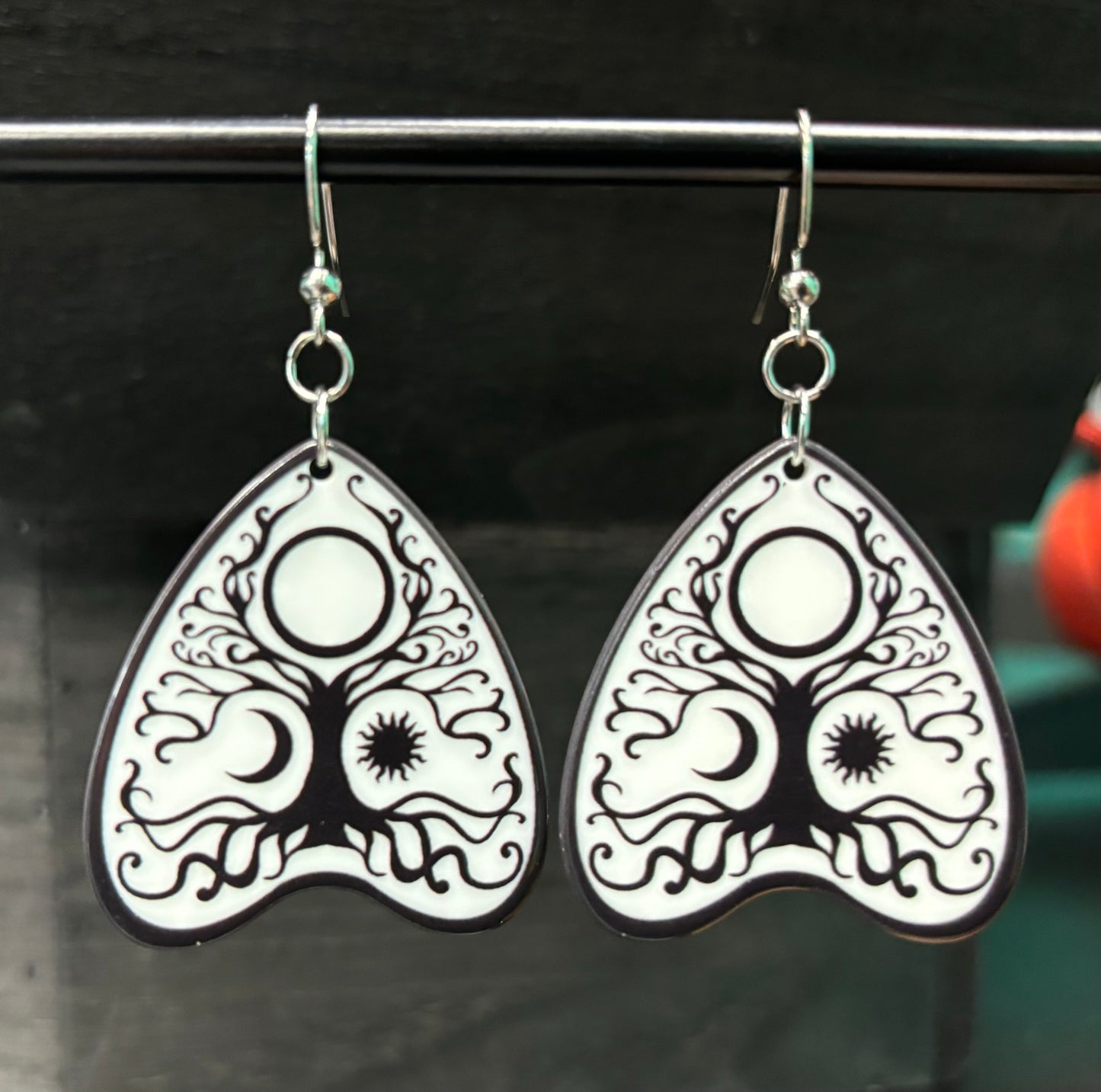 Ouija Planchette Tree - Earrings