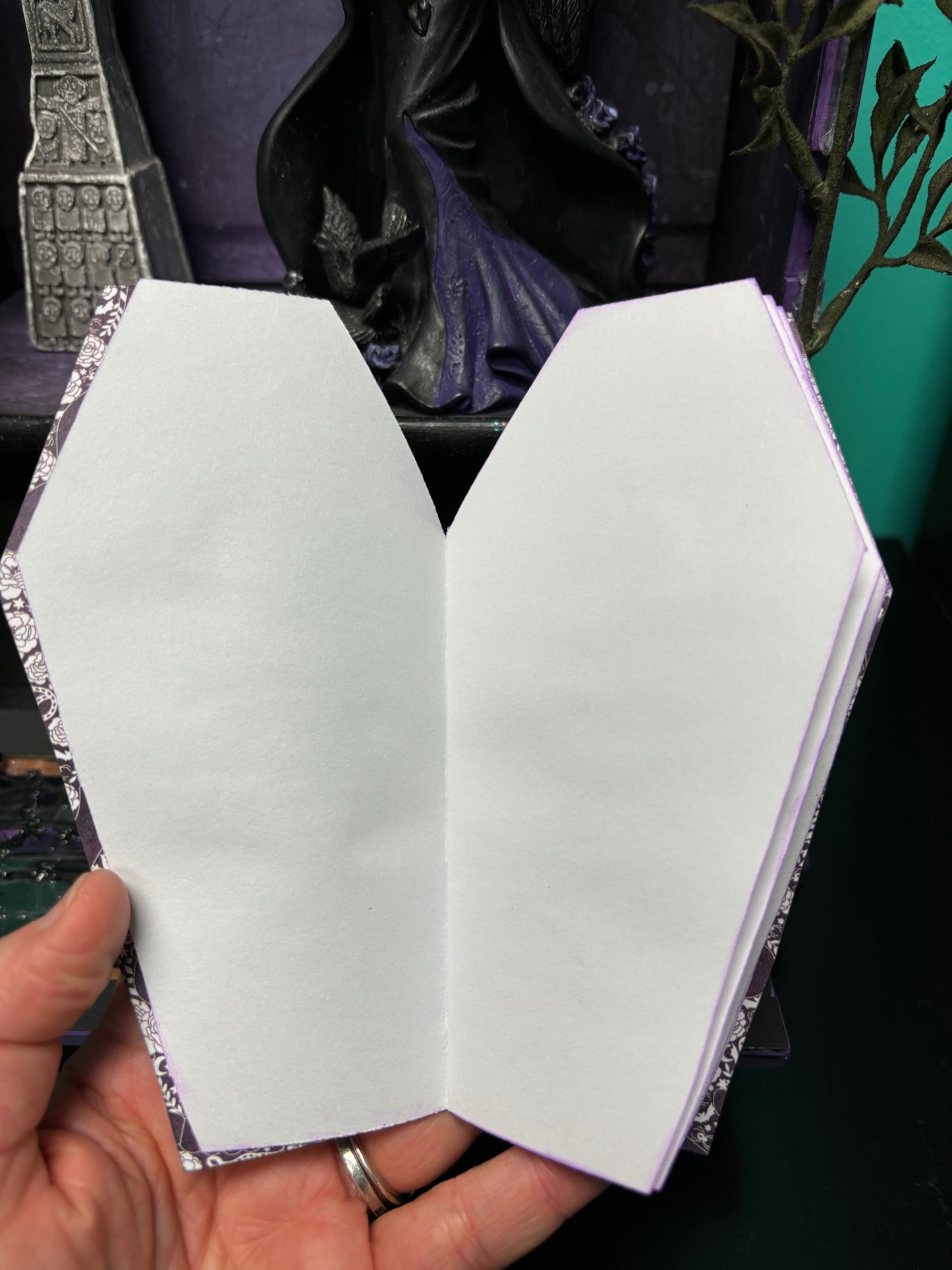 Purple and Black Angel Box