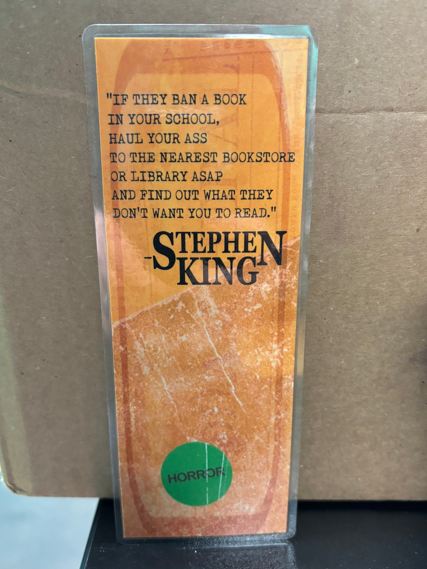 Stephen King If they ban a book... - Bookmark