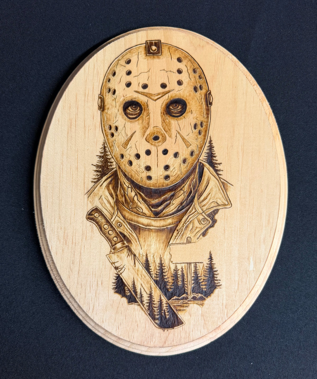 Jason Voorhees Friday the 13th - Wood Art