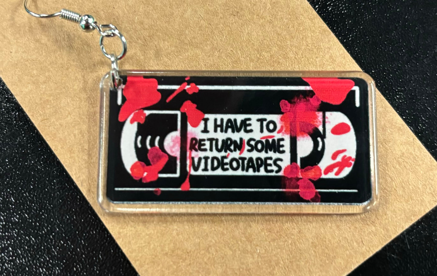 Video Tapes to Return - Earrings