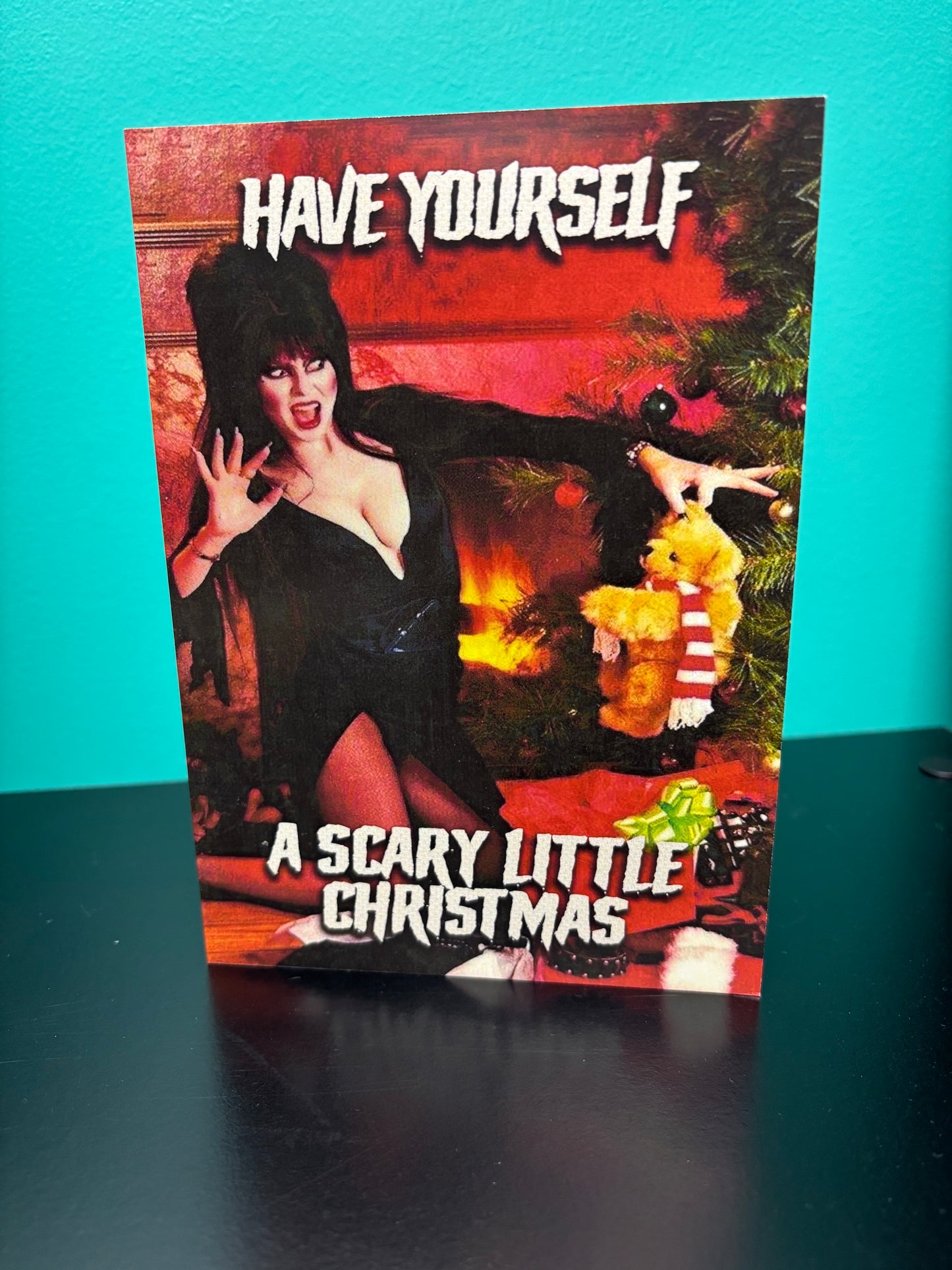 Elvira, A Scary Christmas - card