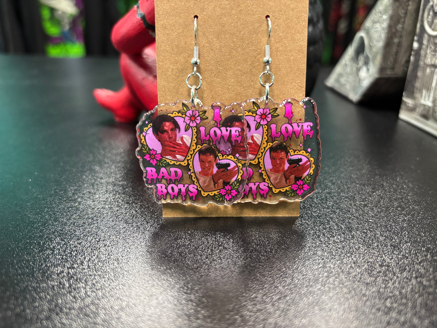 I Love Bad Boys - Valentine's Earrings