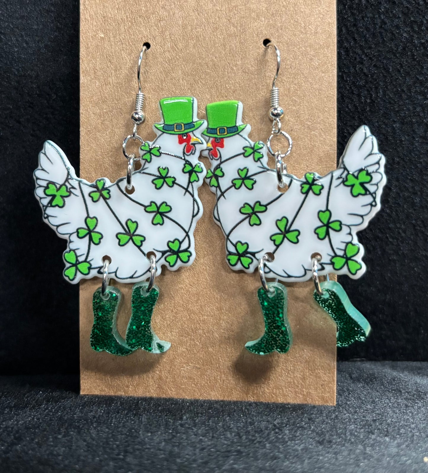 Shamrock Hens - Earrings