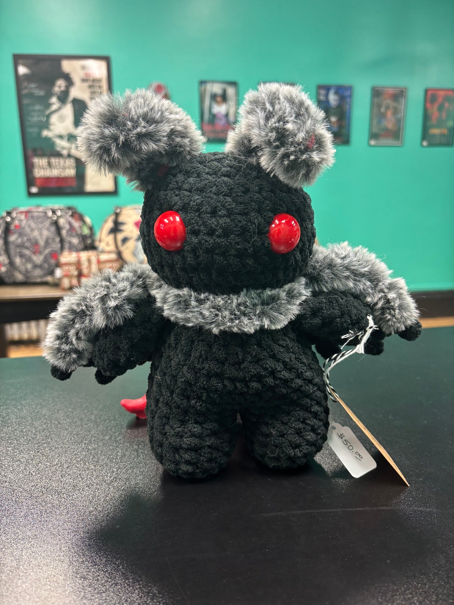 Mothman - crocheted creature