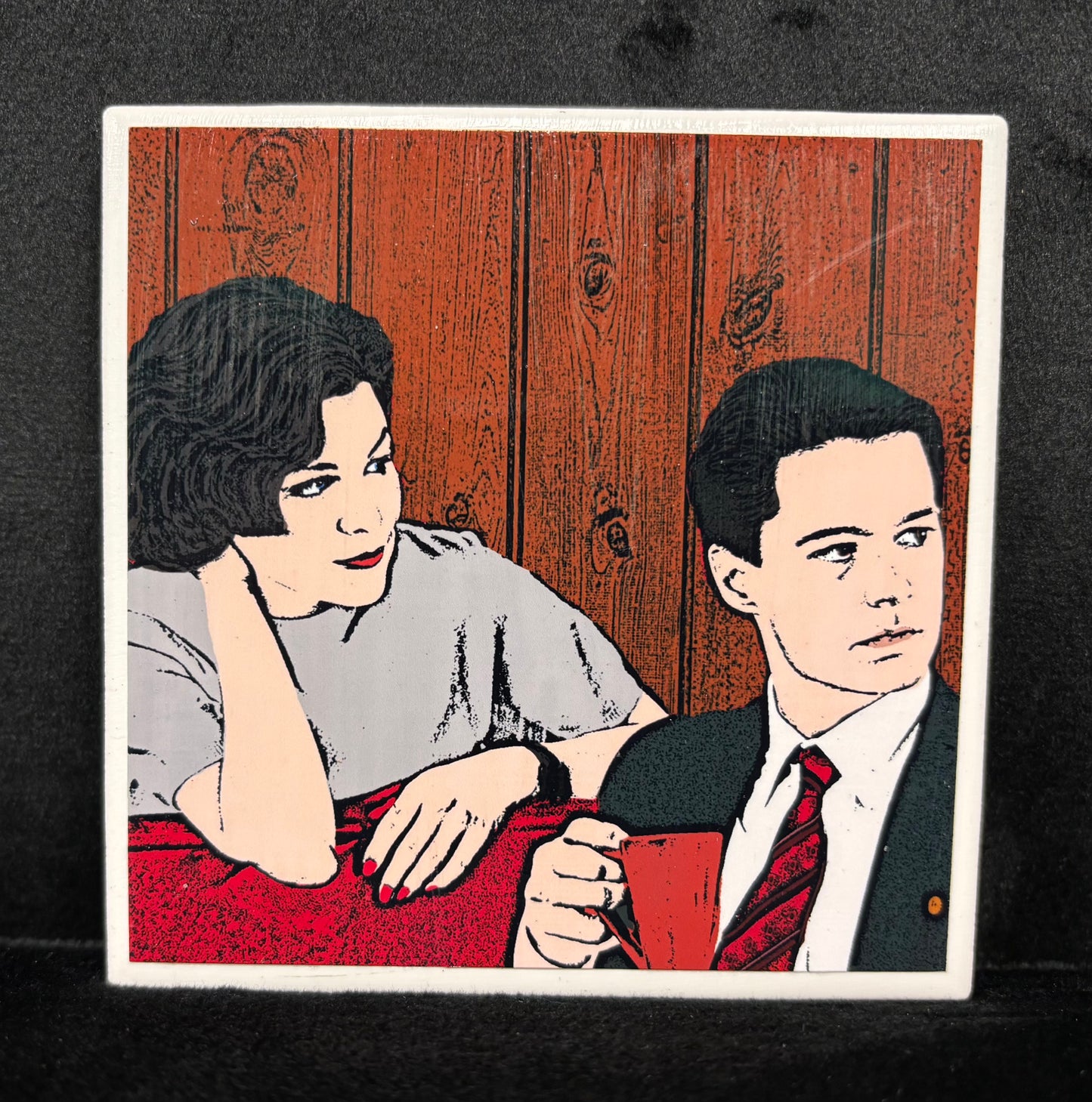 Twin Peaks - Coop and Audrey - coaster