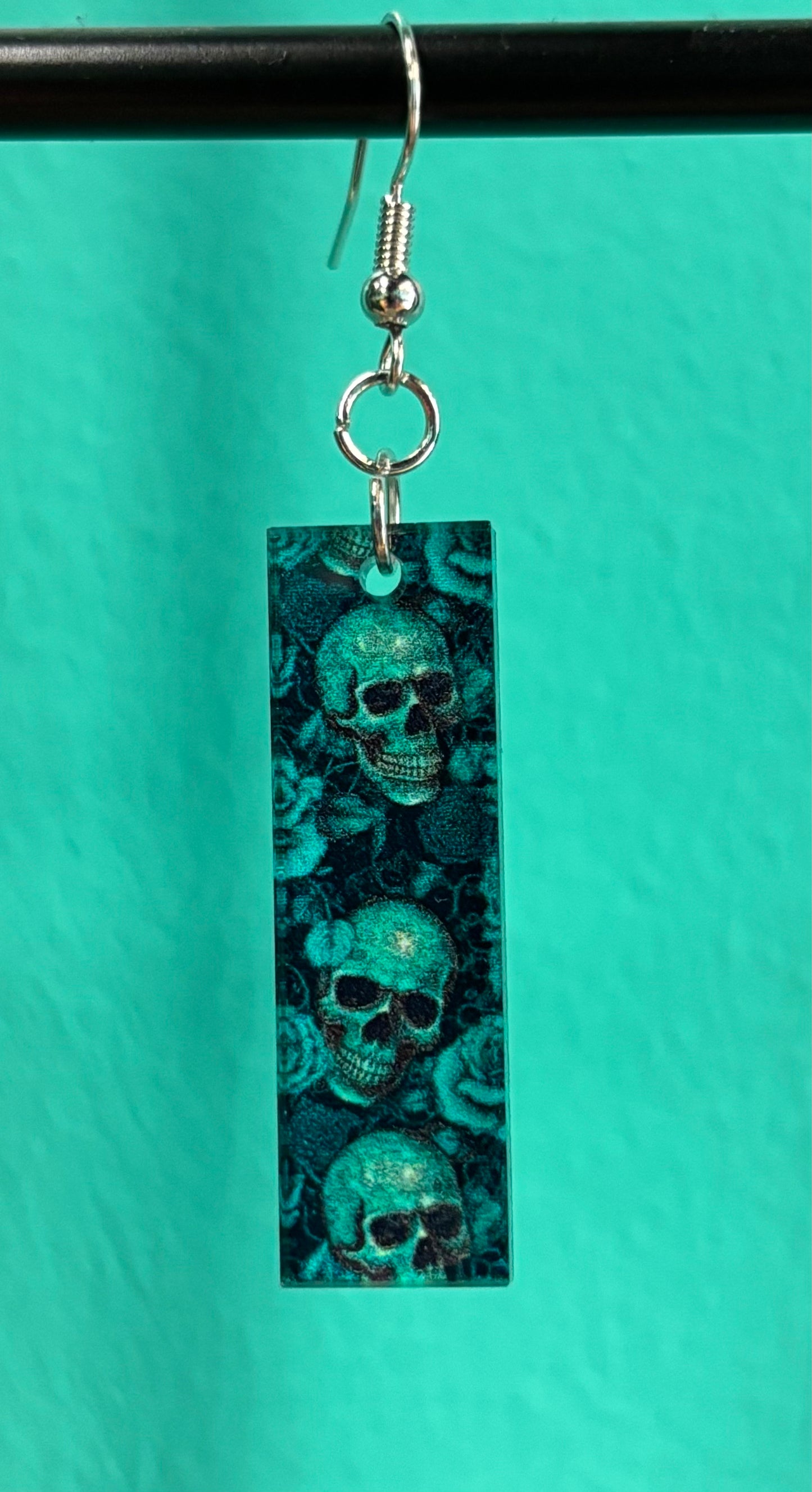 Skulls and Roses Bar - Earrings