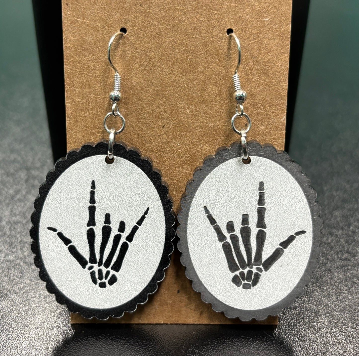 Skeleton I Love You Hands - Earrings