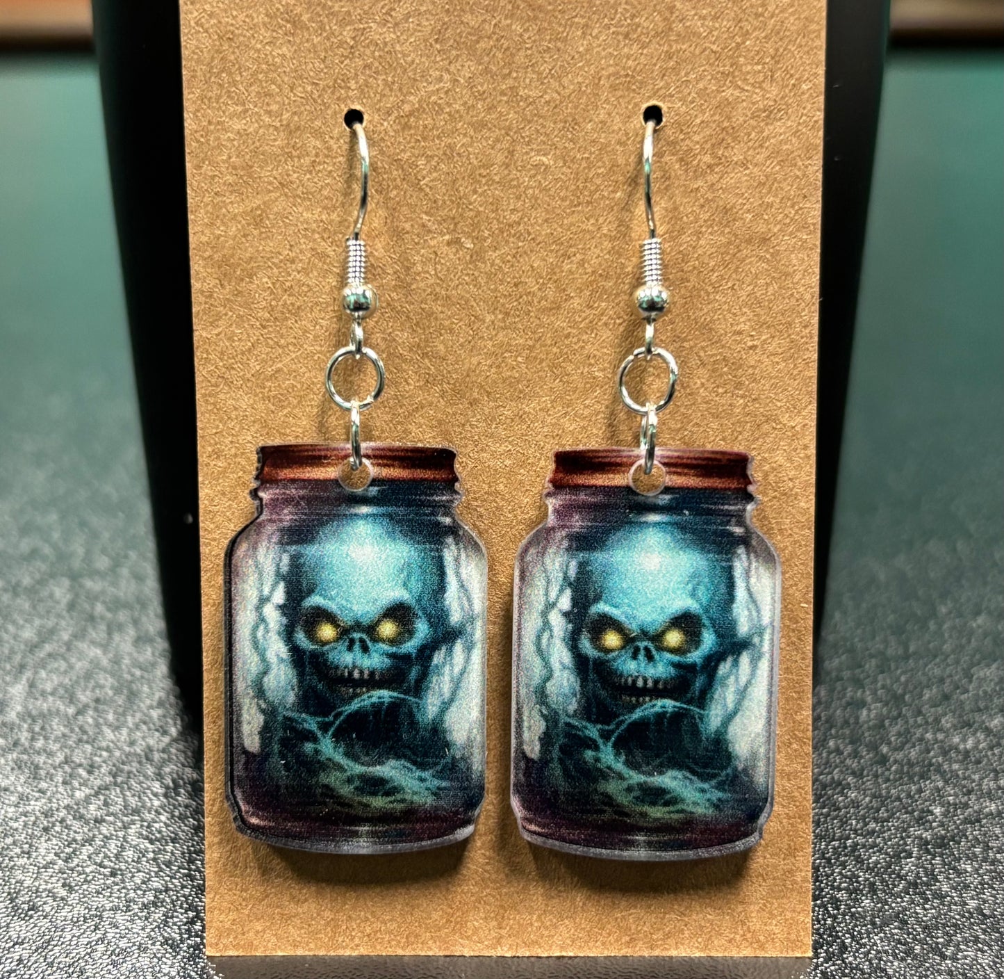 Jarred Zombie Head - Earrings