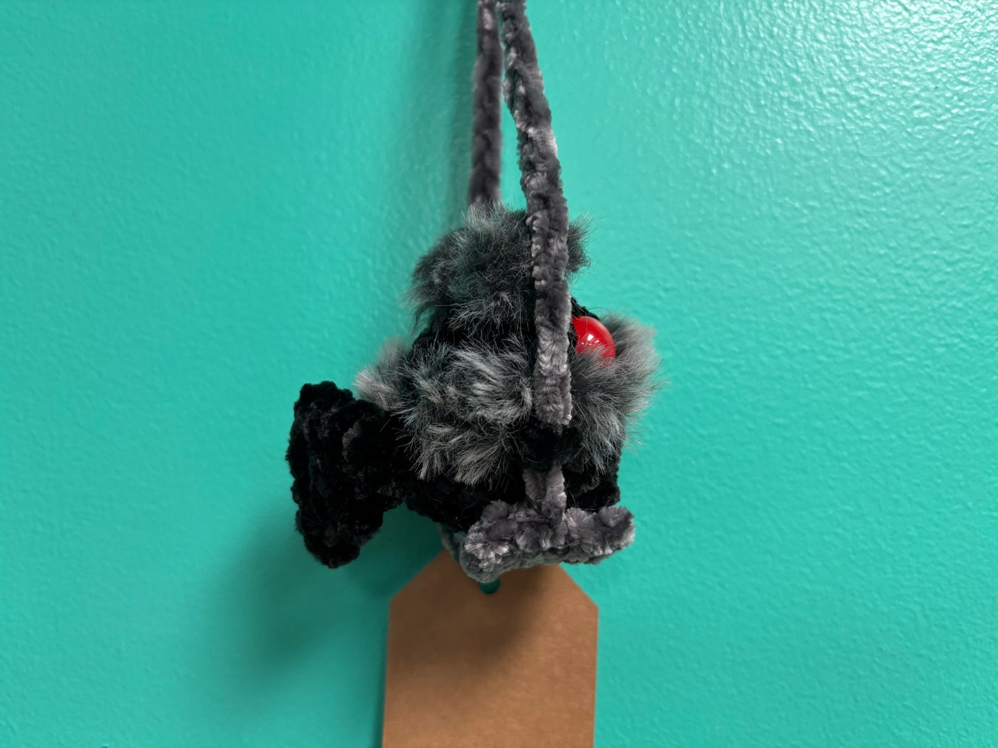 Baby Mothman on Swing - Crocheted Creature