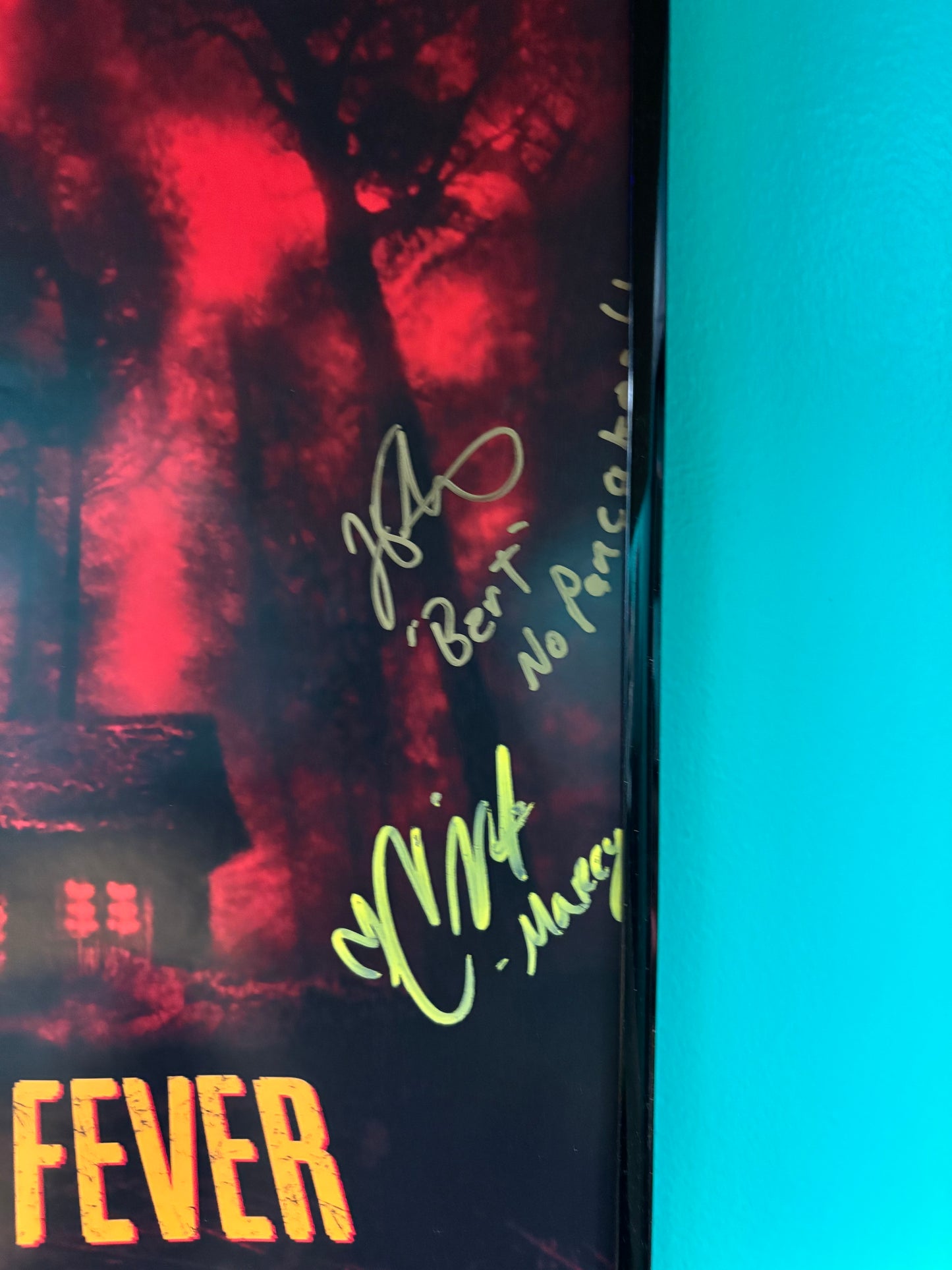 Cabin Fever (2002) - 11" x 17" autographed poster