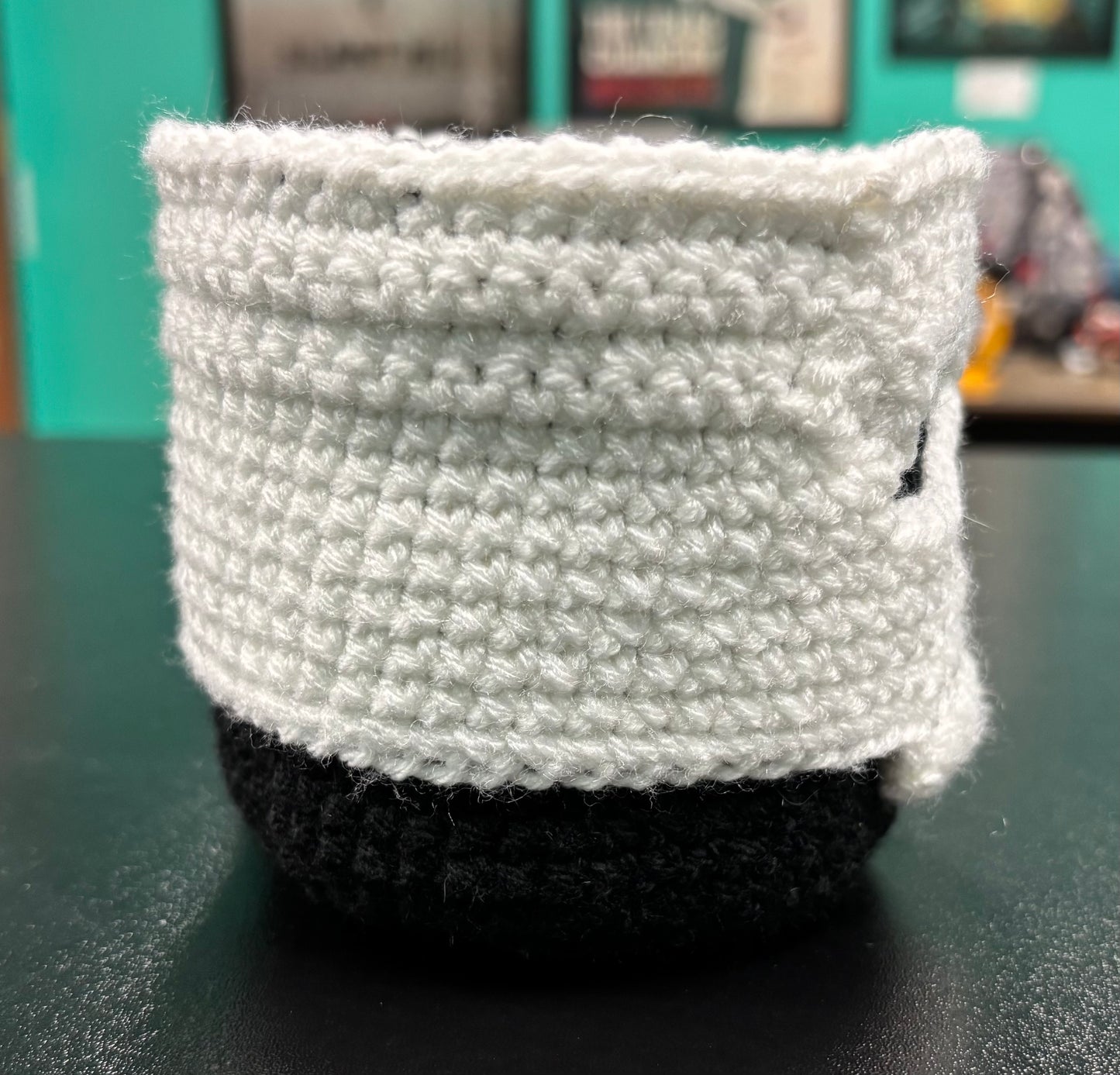 Small Skull - Crocheted Plant Cozy
