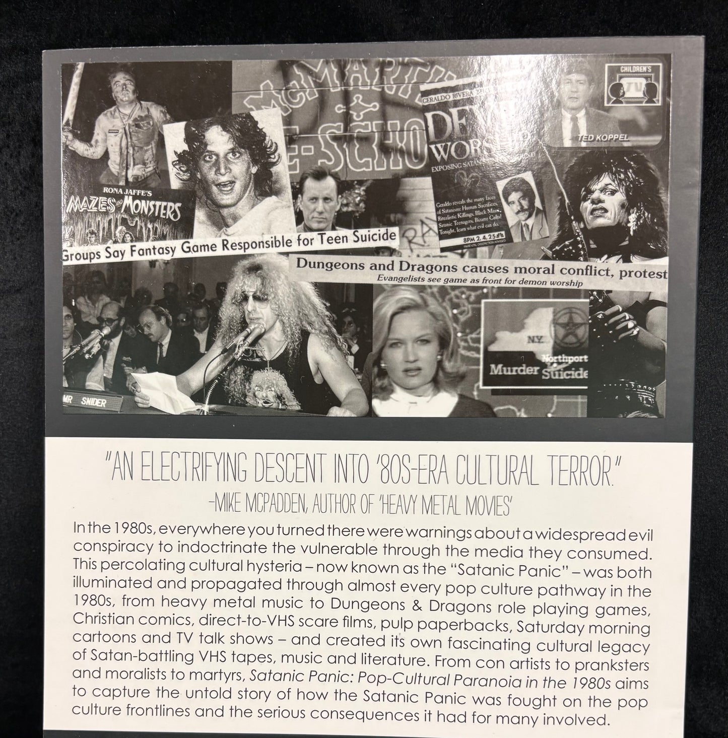 Satanic Panic: Pop-Cultural Paranoia in the 1980s - Book