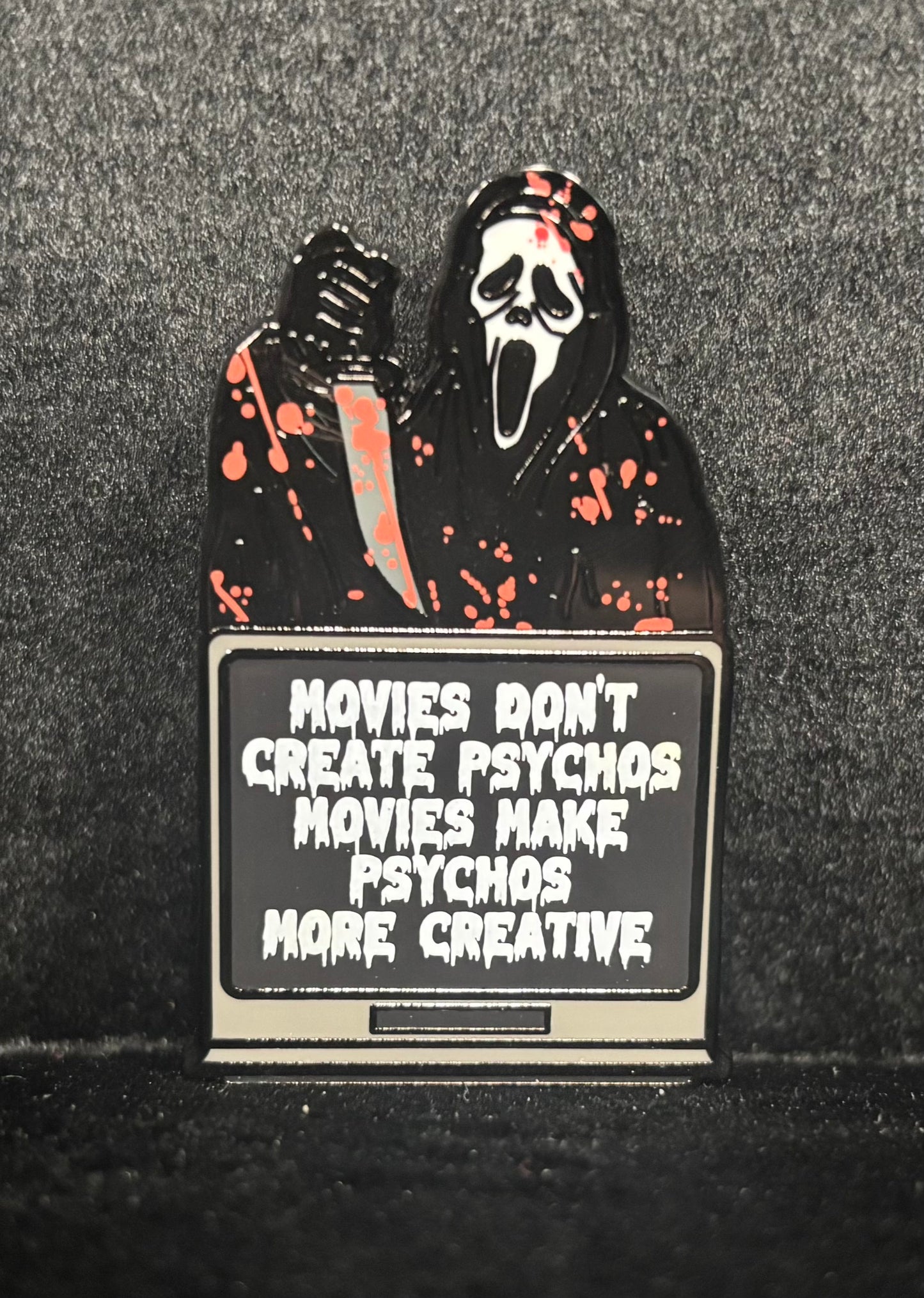 Scream "Movie Don't Create Psychos" - Pin