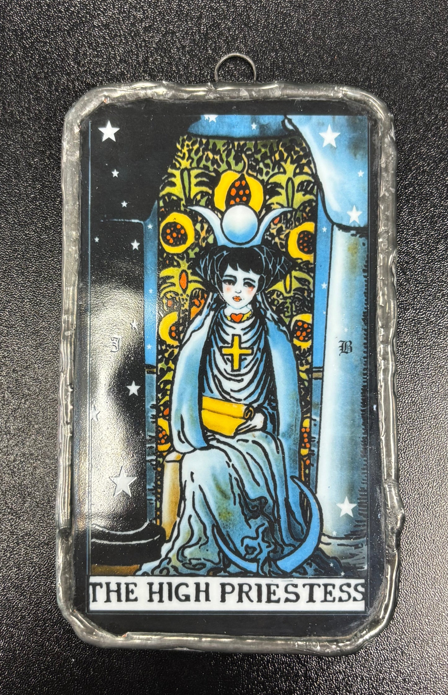 The High Priestess - Glass Art Ornament