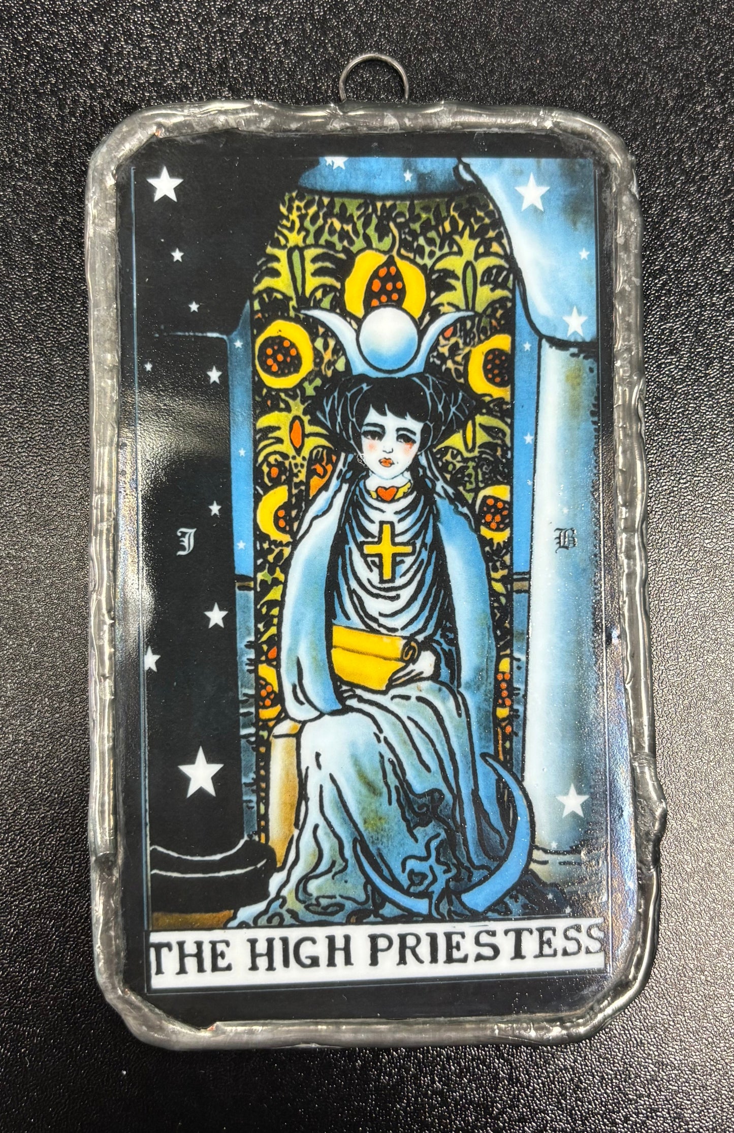 The High Priestess - Glass Art Ornament