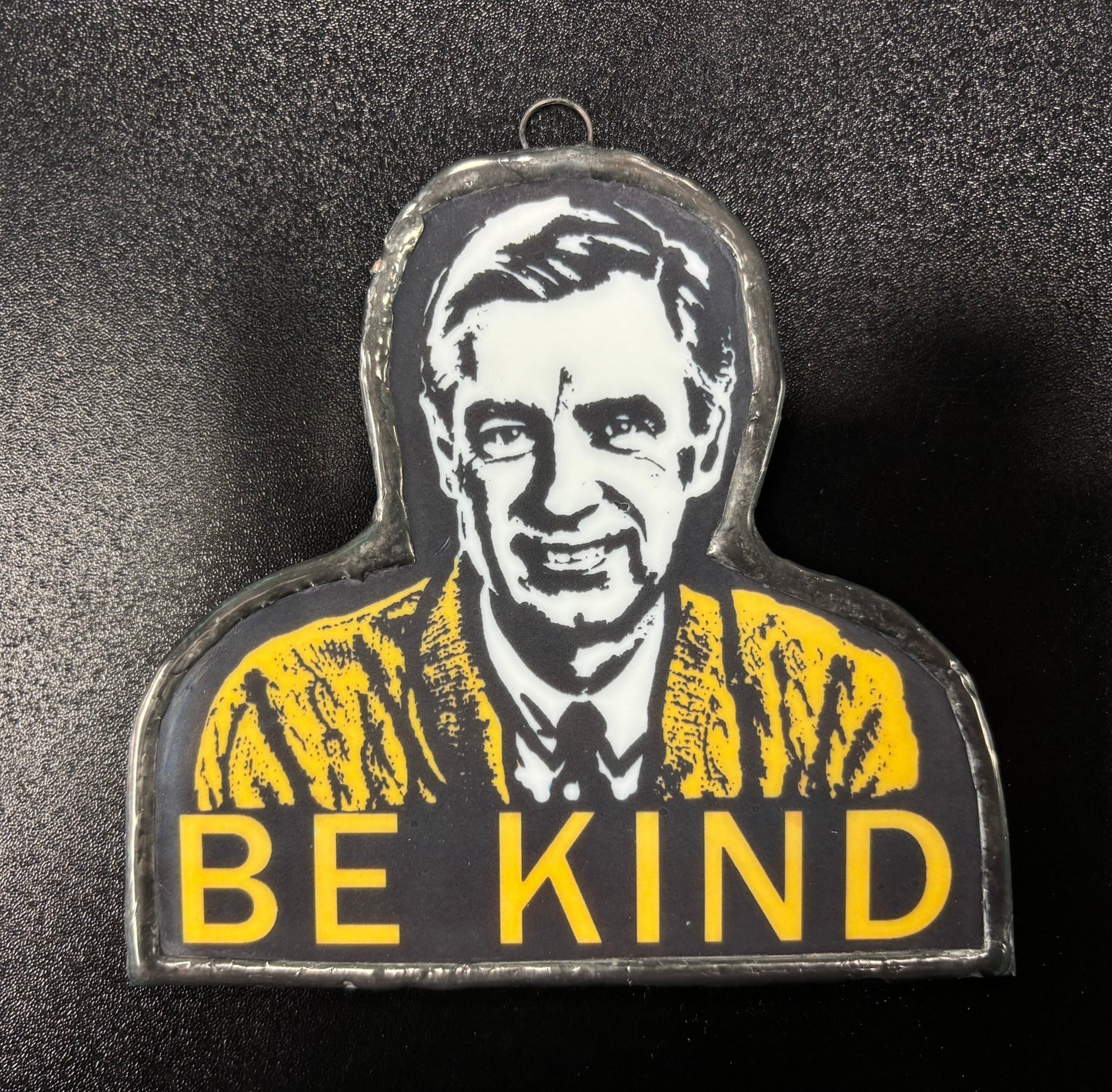 Mr. Rogers - Glass Art Ornament